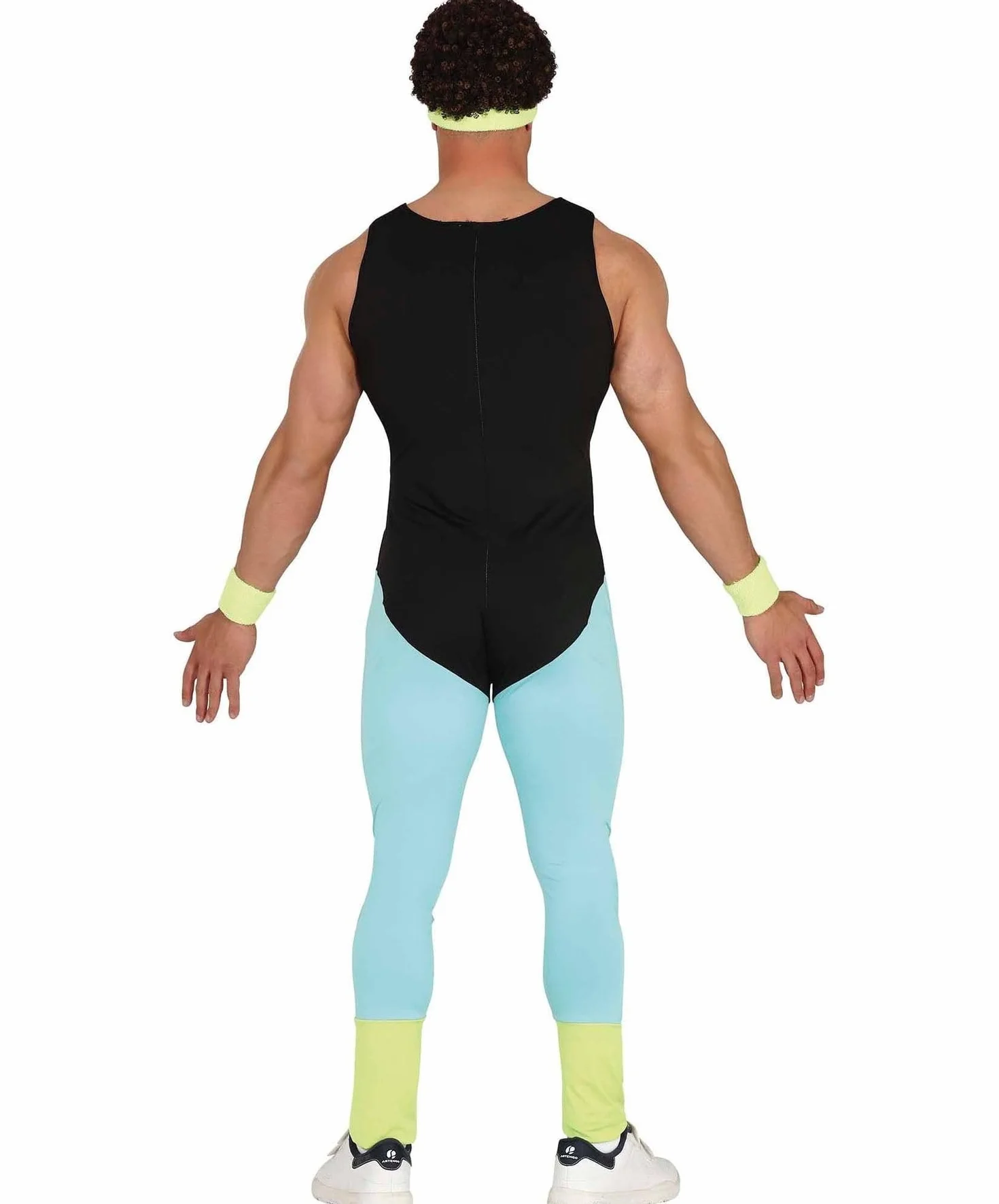 MIMIKRY Combinaison de gymnastique néon années 80 homme Costume aérobic sport