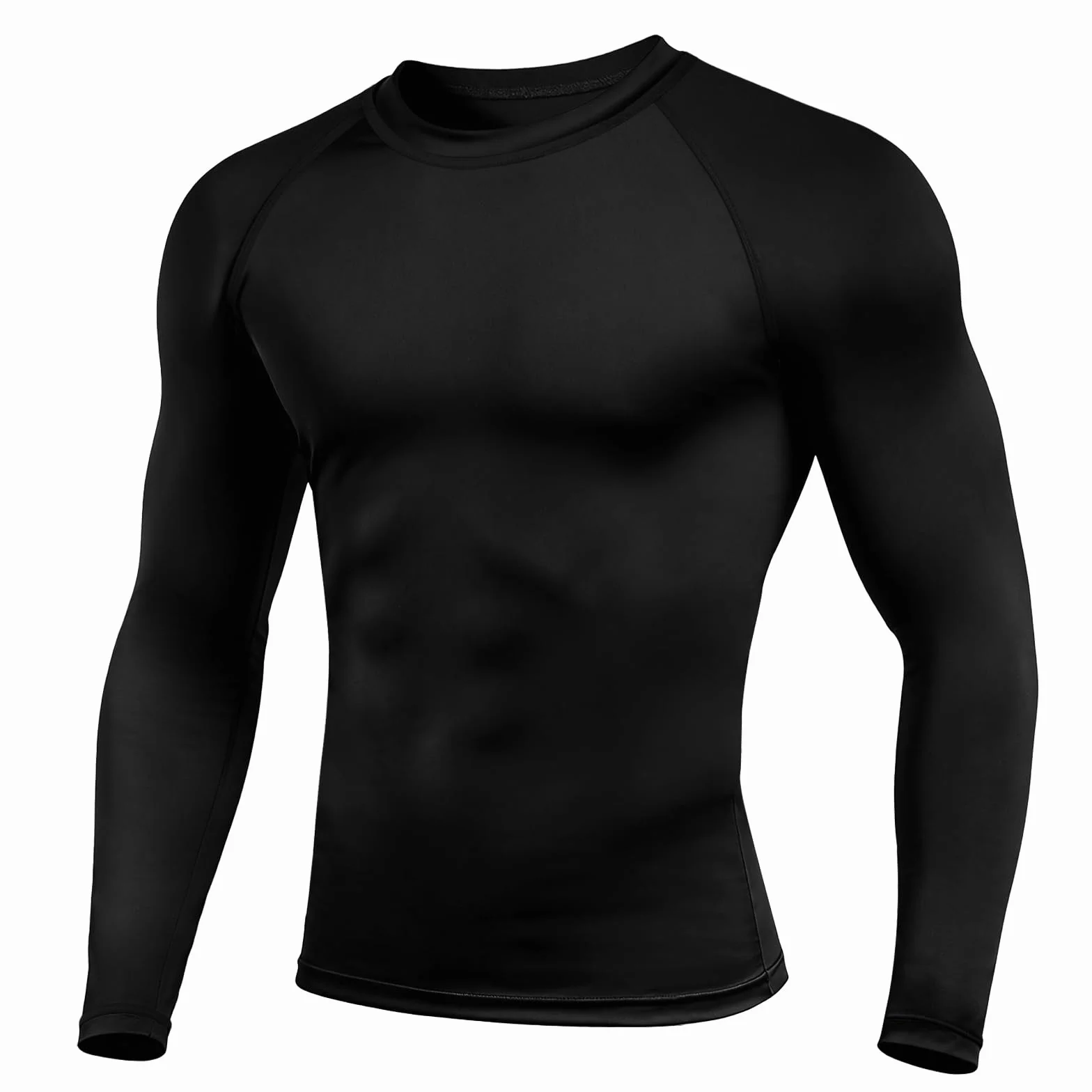 Maillot Compression Manches Longues Sport Homme Baselayer Séchage Rapide Respirant Fitness Running