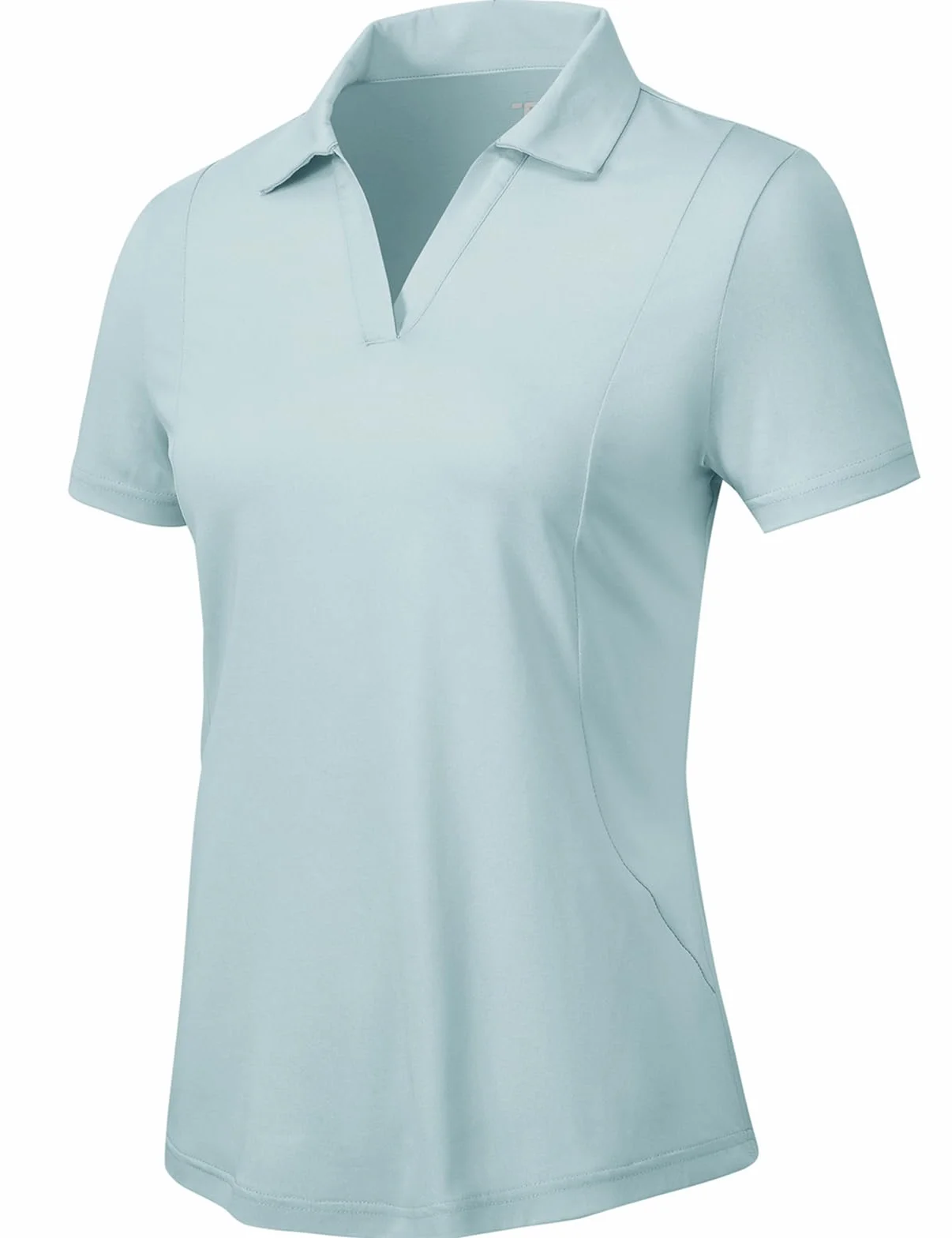 Polo de golf à manches courtes pour femme UPF 50+ - Col en V Protection UV Séchage rapide