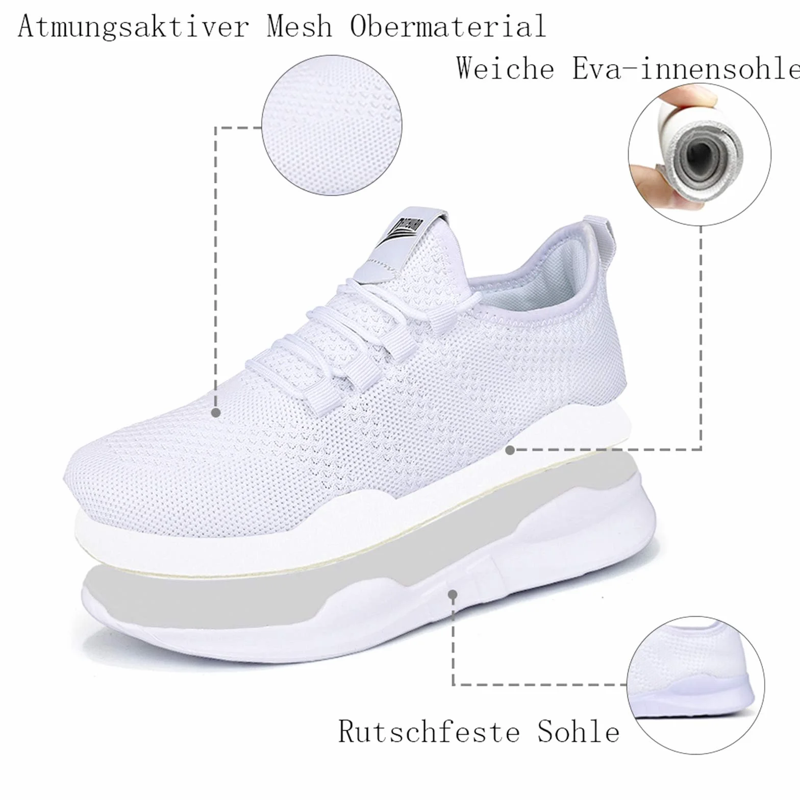 Chaussures de Sport Homme Tennis Légères Confortables Running