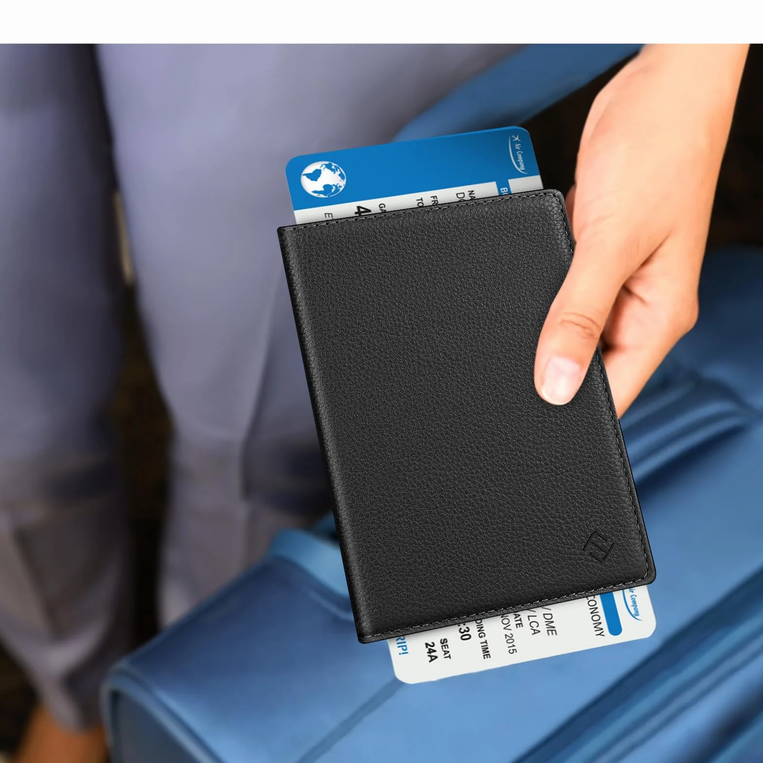 FINTIE Étui de Protection pour Passeport Portefeuille Voyage