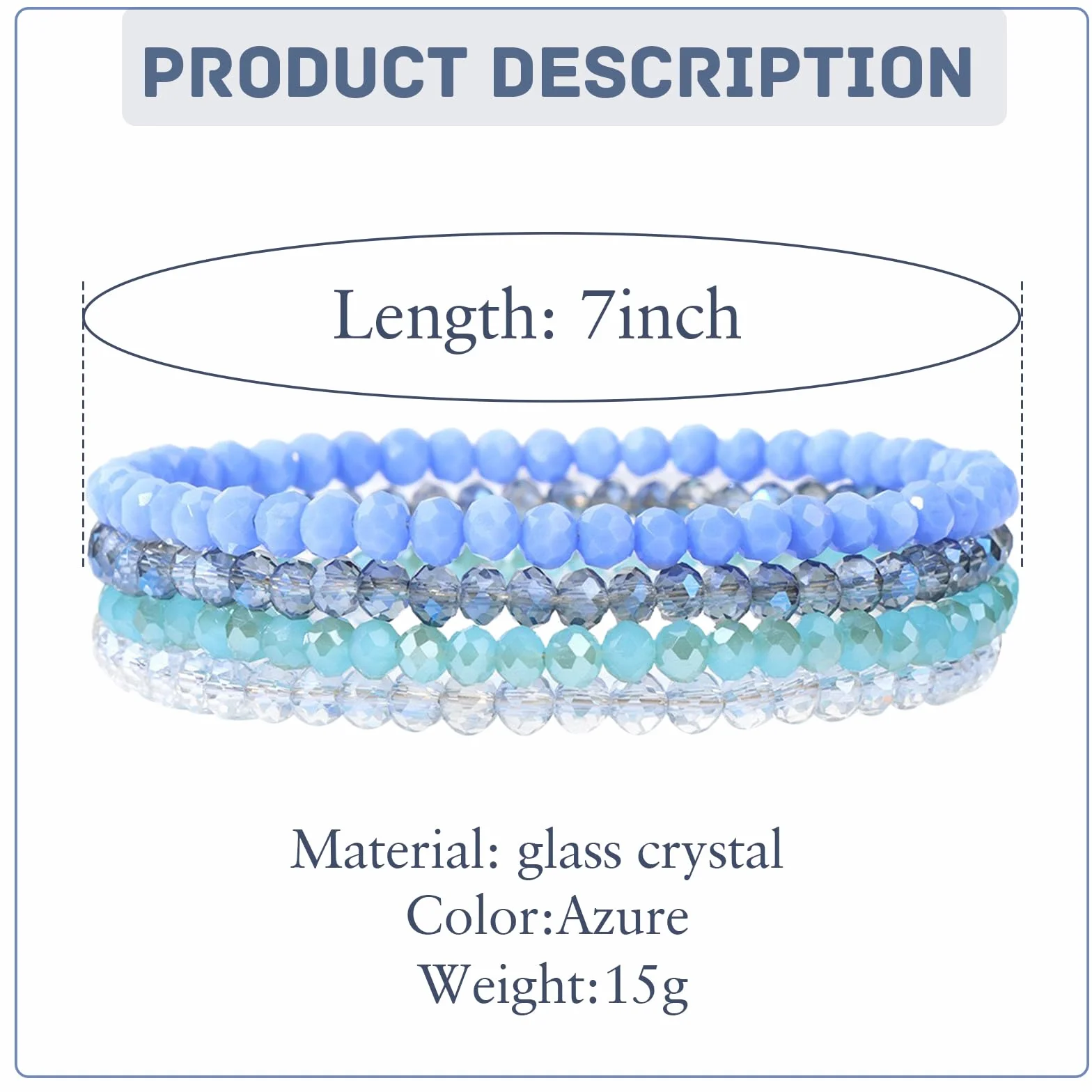 Multicouches Bracelet Boho Cristal Perles Pour Femme