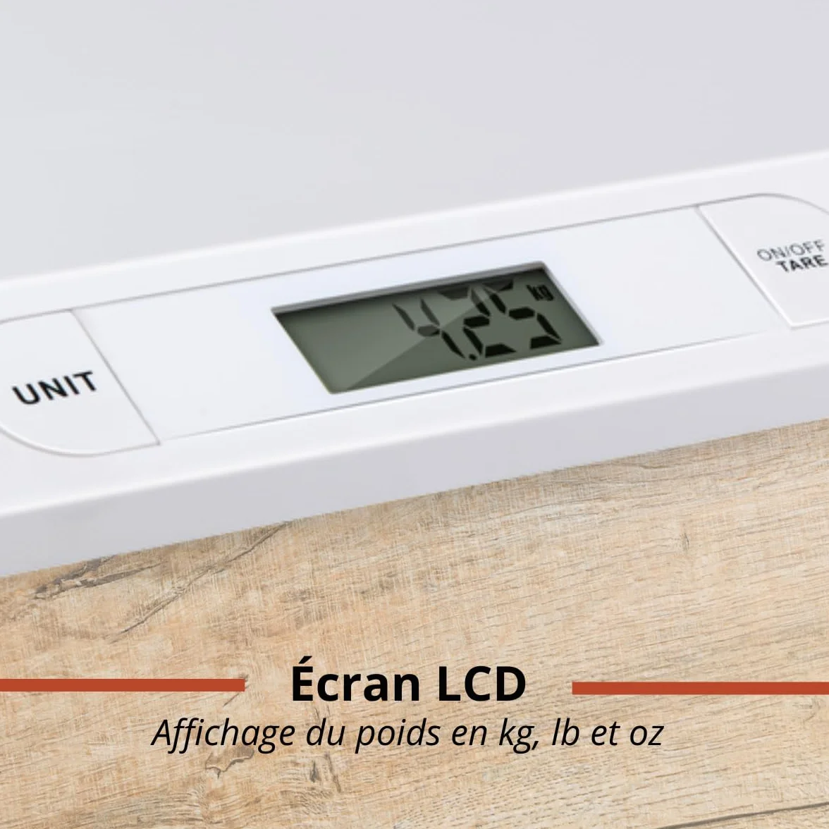 Grundig Balance Bébé Pèse Bébé Digital 20kg Écran LCD Fonction Tare Balance Nouveau-Né