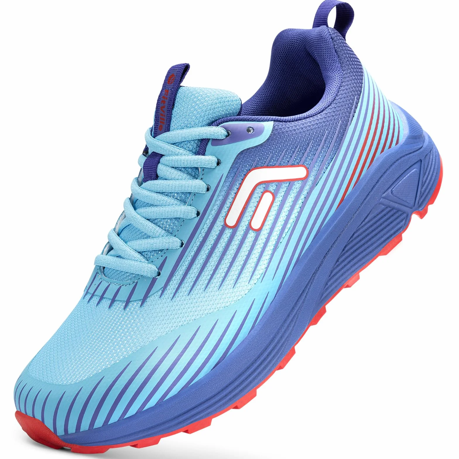 FitVille Chaussures Running Homme Pied Larges Baskets Légères Confortables Course Route Randonnée