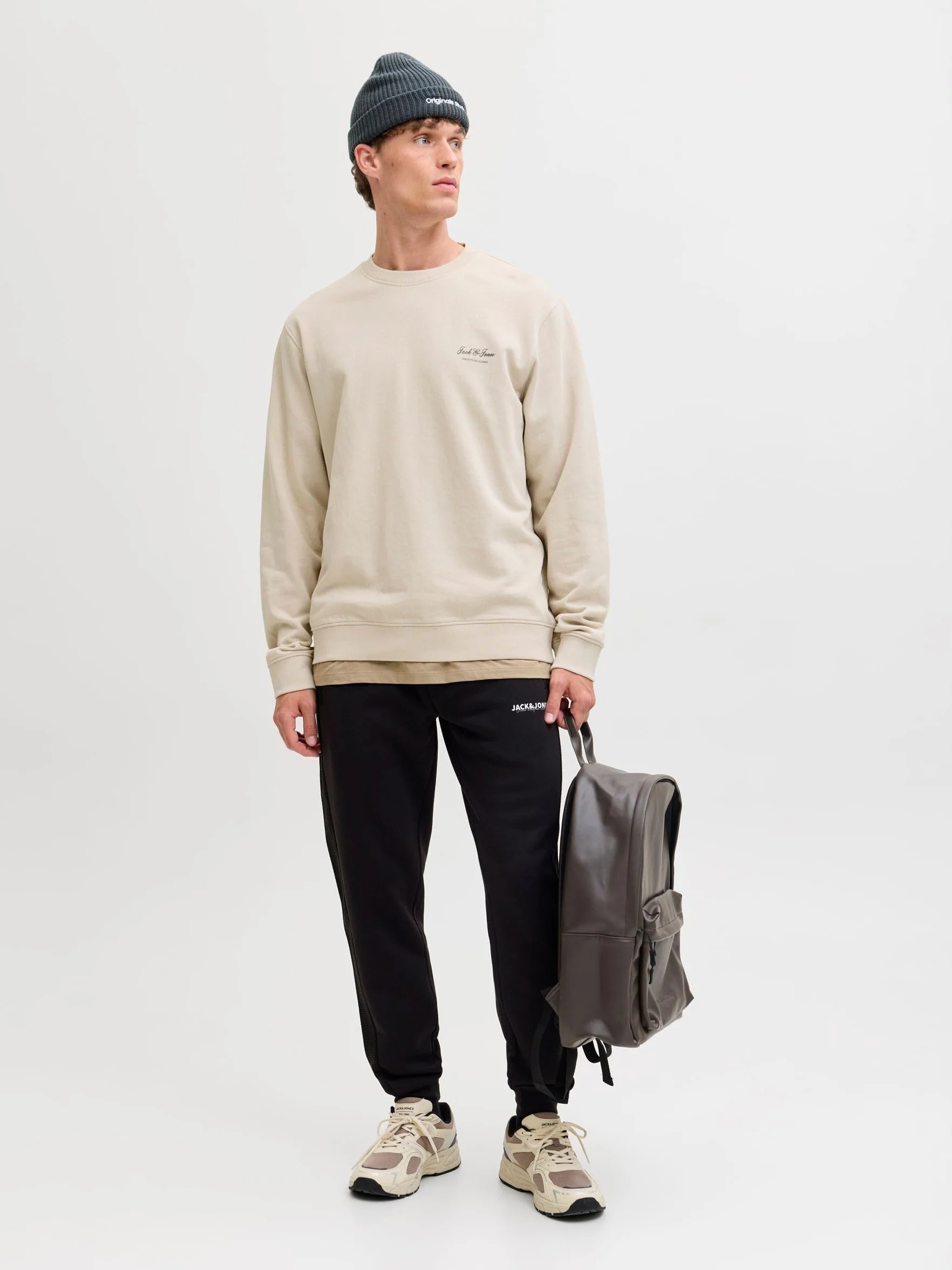 JACK & JONES Jjearchive Graphic Sweat Crew Neck Noos Homme