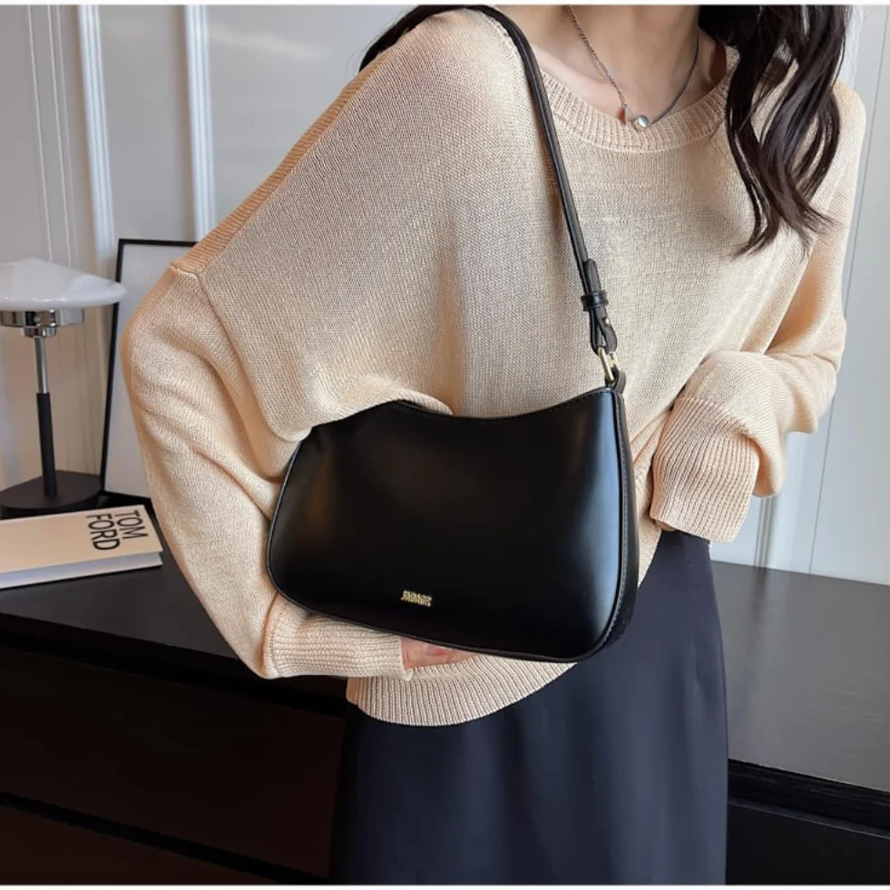 Sac Porté épaule en Cuir Véritable pour Femme, Sac à Main Tendance Bandoulière Rétro pour Shopping Travail Voyages