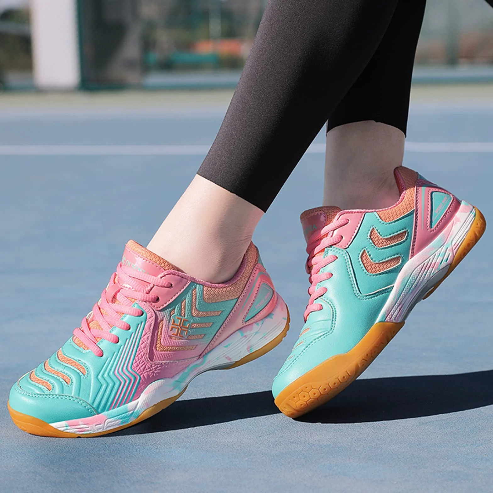 Chaussures De Badminton pour Femmes Antidérapantes Légères Sport D'intérieur