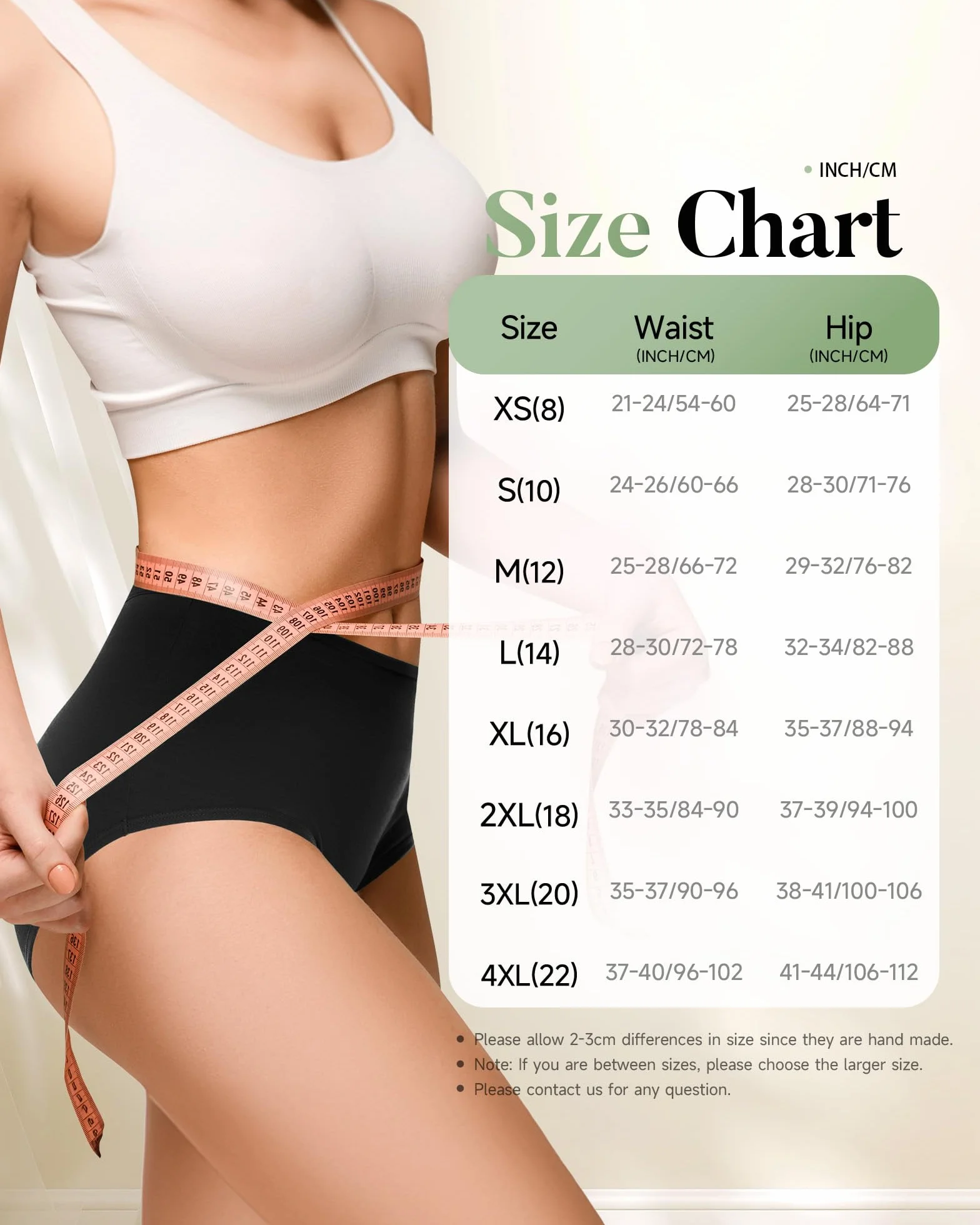 Culotte Menstruelle Coton Flux Abondant Taille Haute Lot 3 pour Règles Post-Partum