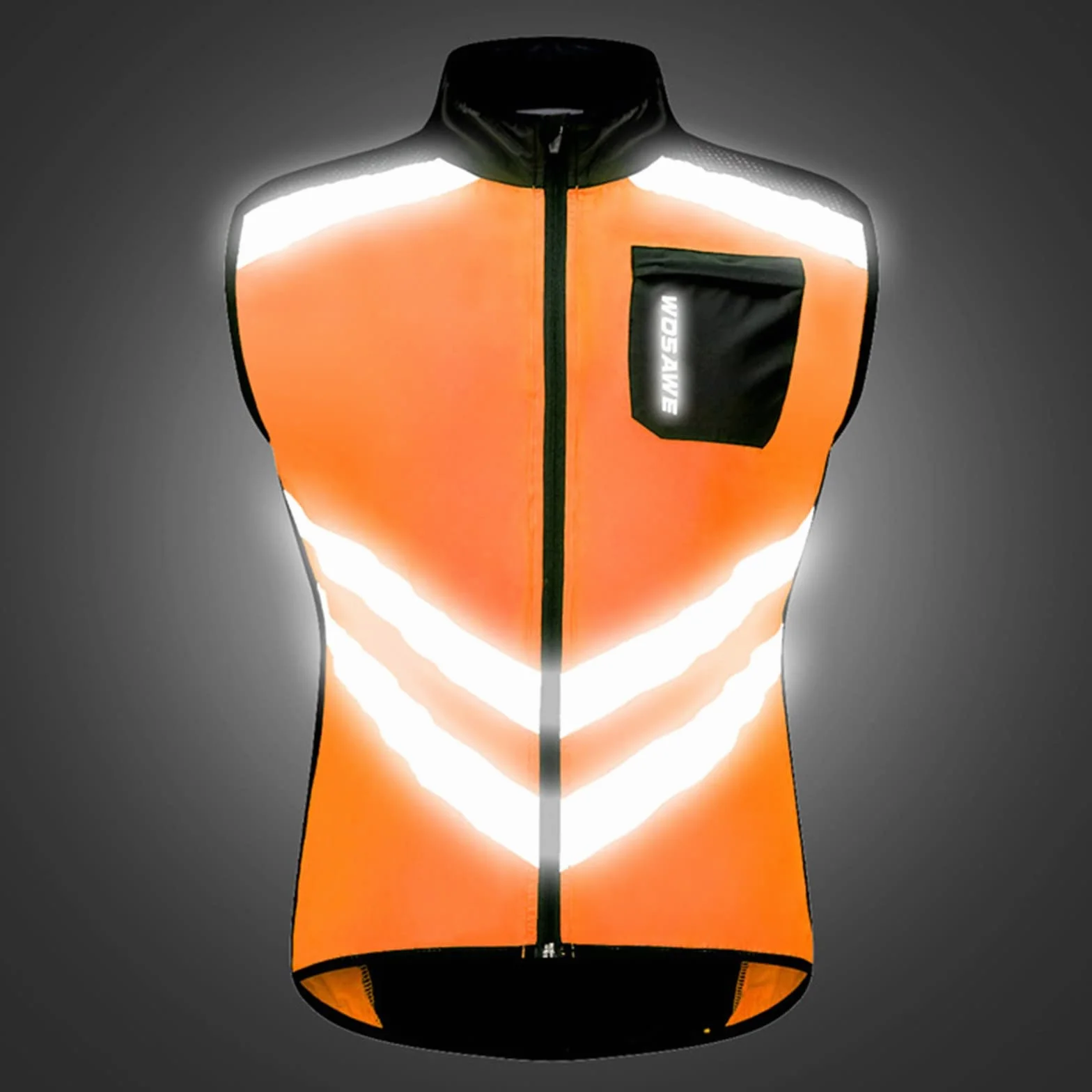 Gilet léger coupe-vent sans manches homme voyage randonnée course vélo