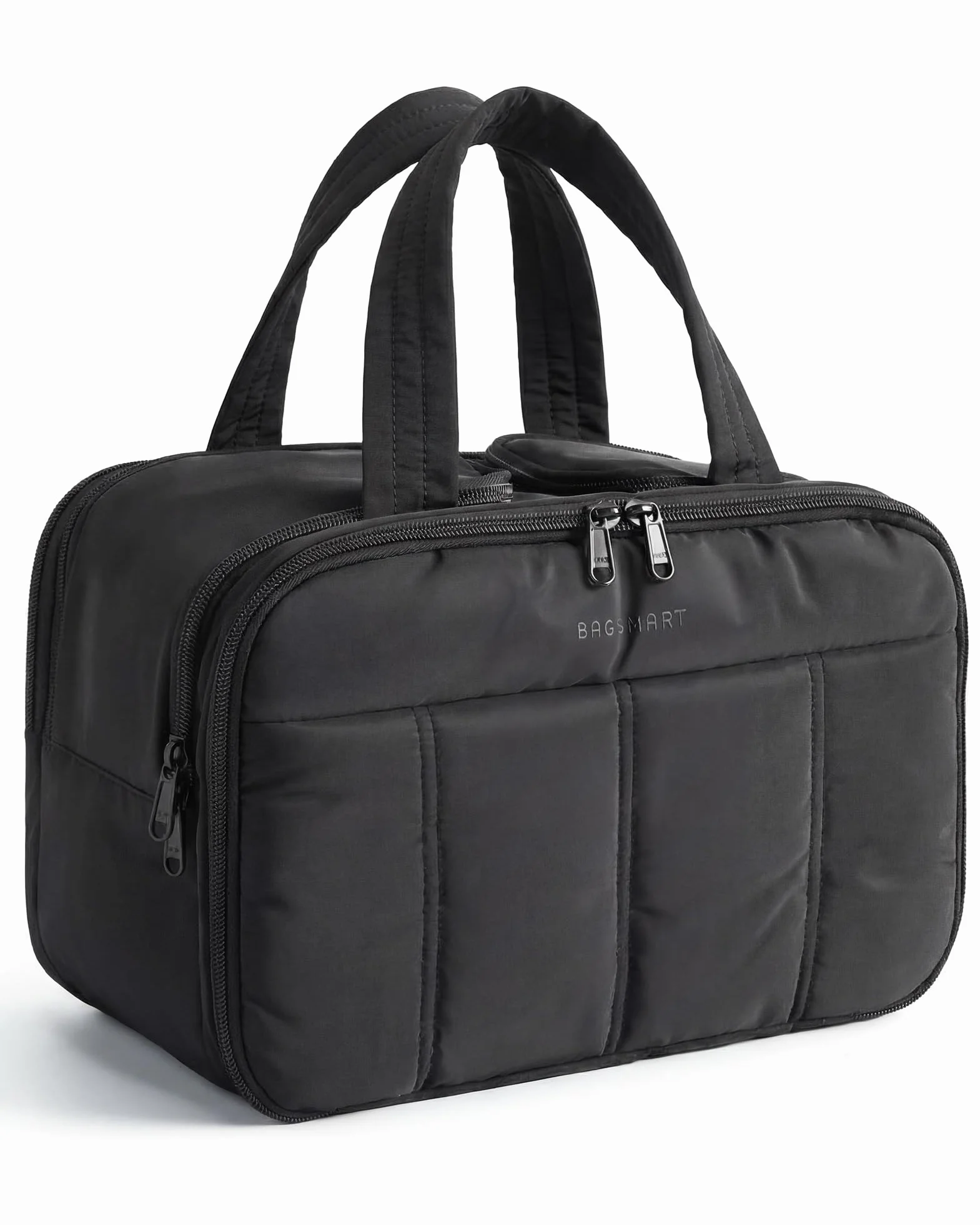 BAGSMART Trousse de Toilette de Voyage Grande pour Femme Noir