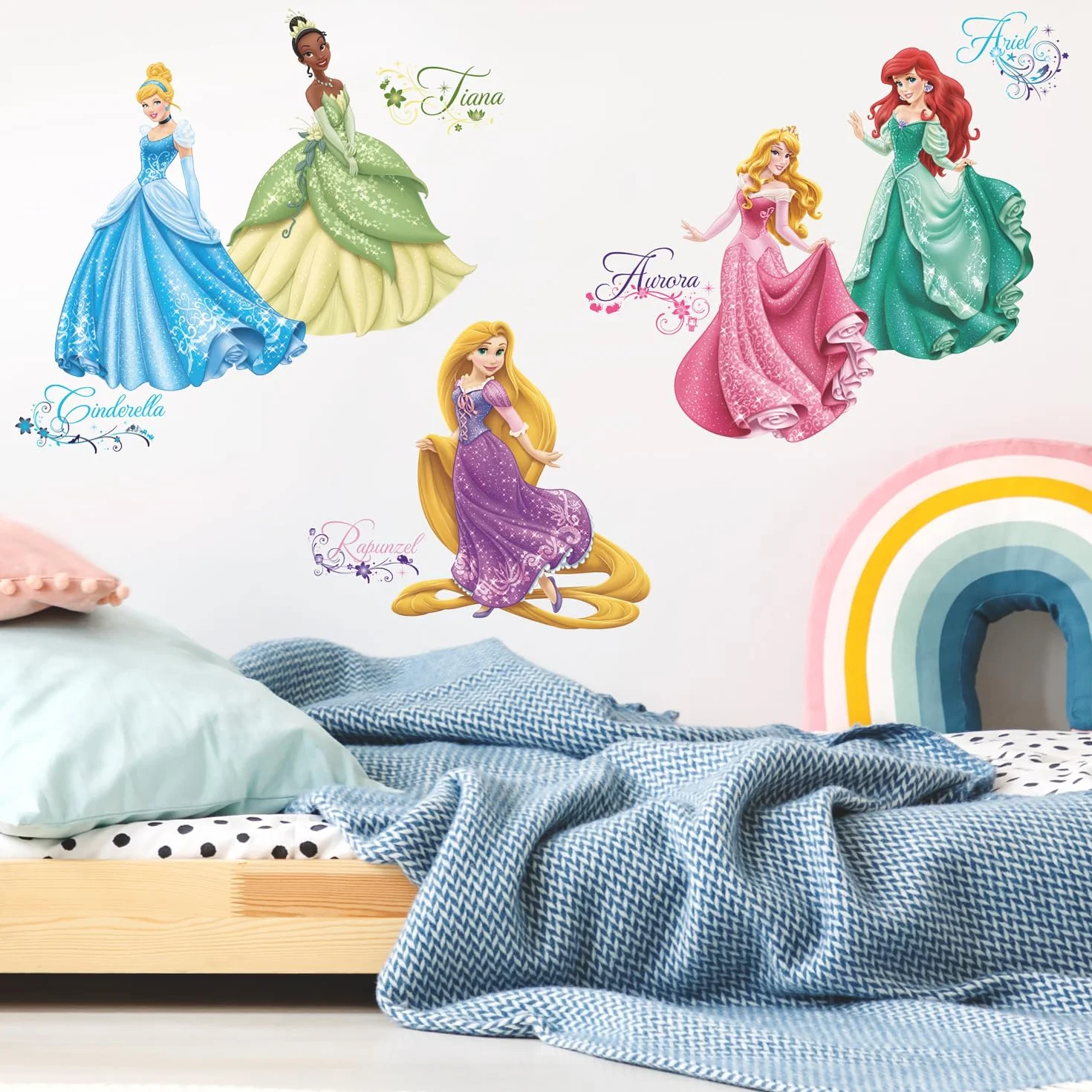 RoomMates Décor géant Disney Princesses Royales paillettes