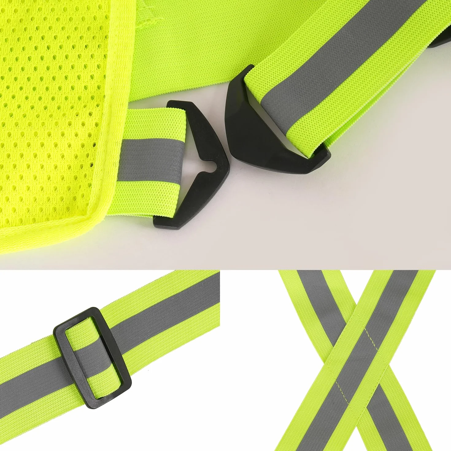 Gilet de Course Réfléchissant avec Poche pour Téléphone Portable – Gilet Lumineux pour Vélo