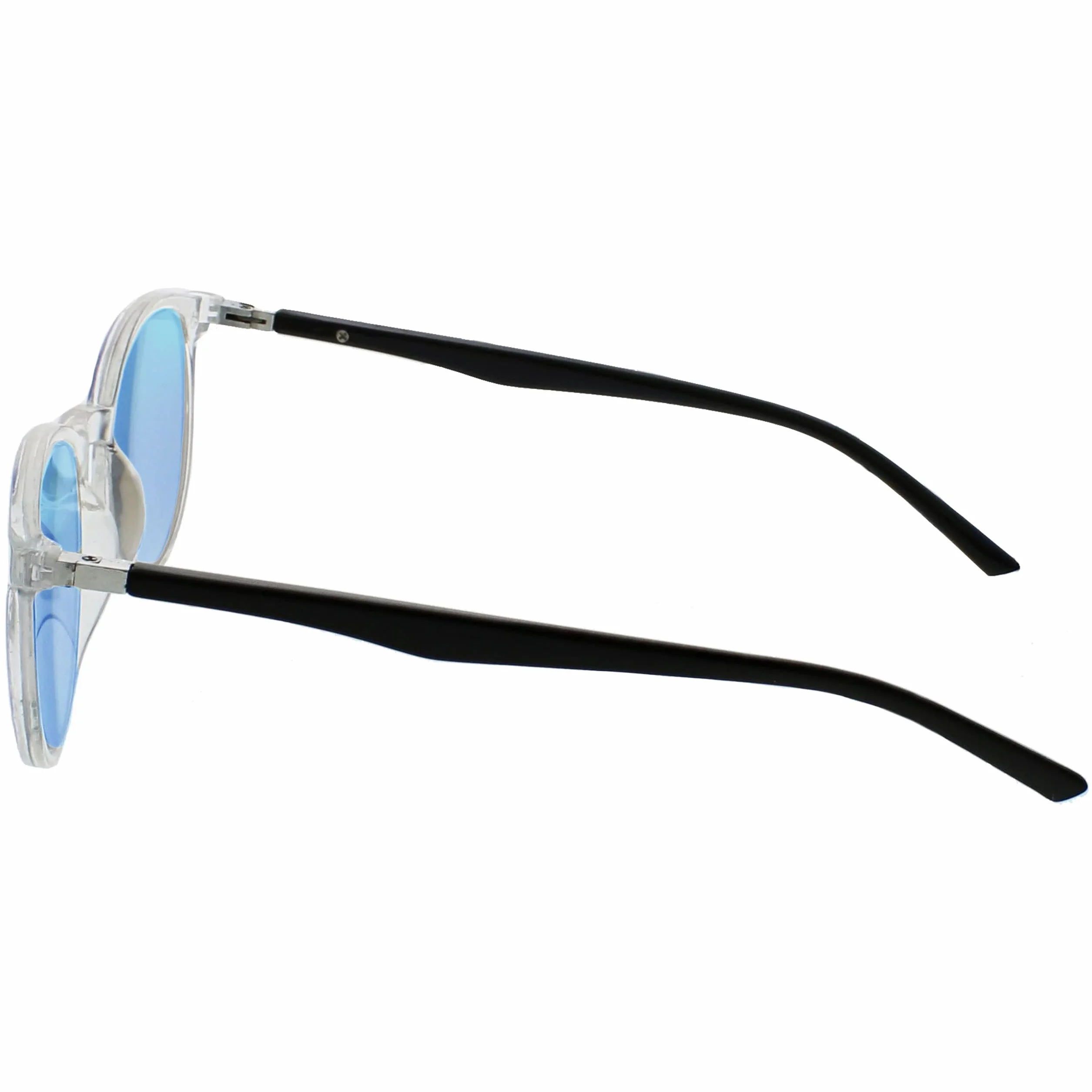 OPULIZE Lunettes de Lecture Solaire Monture Ronde Mince Charnières Ressort Verres Teintés Anti-Rayures +3.00