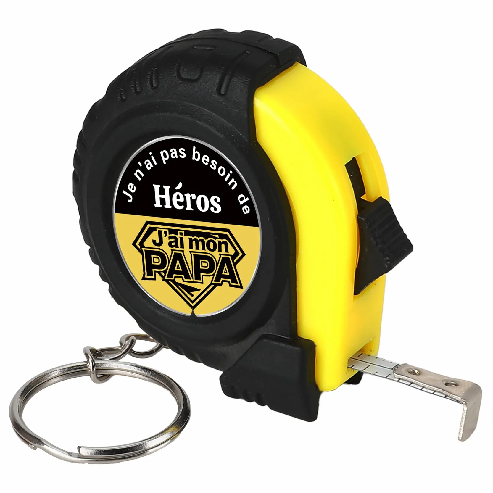 Porte-clés Mètre Ruban Cadeau Original Papa