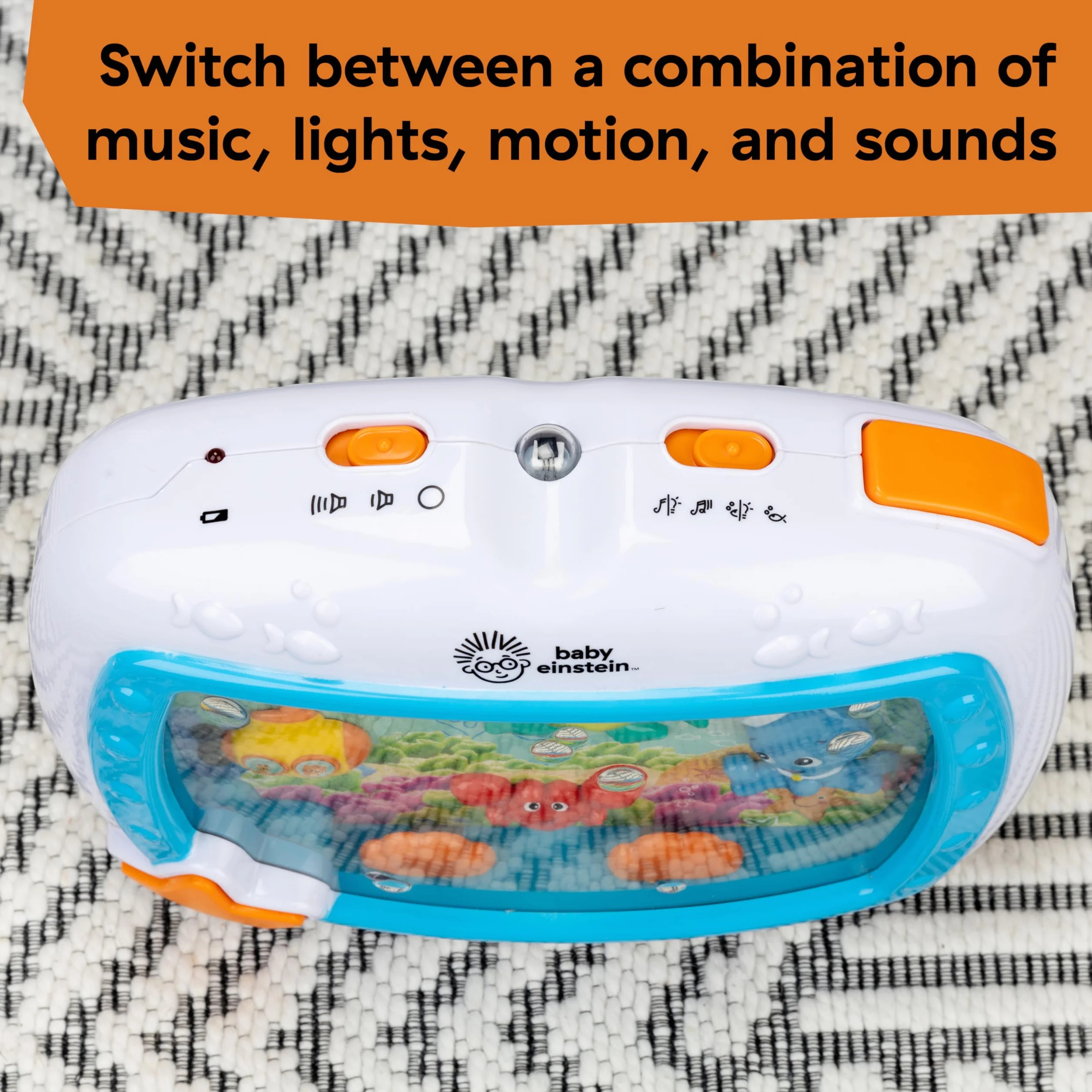 Baby Einstein Sea Dreams Soother, Veilleuse Bébé Musicale et Lumineuse avec Bruit Blanc, 0+ Mois