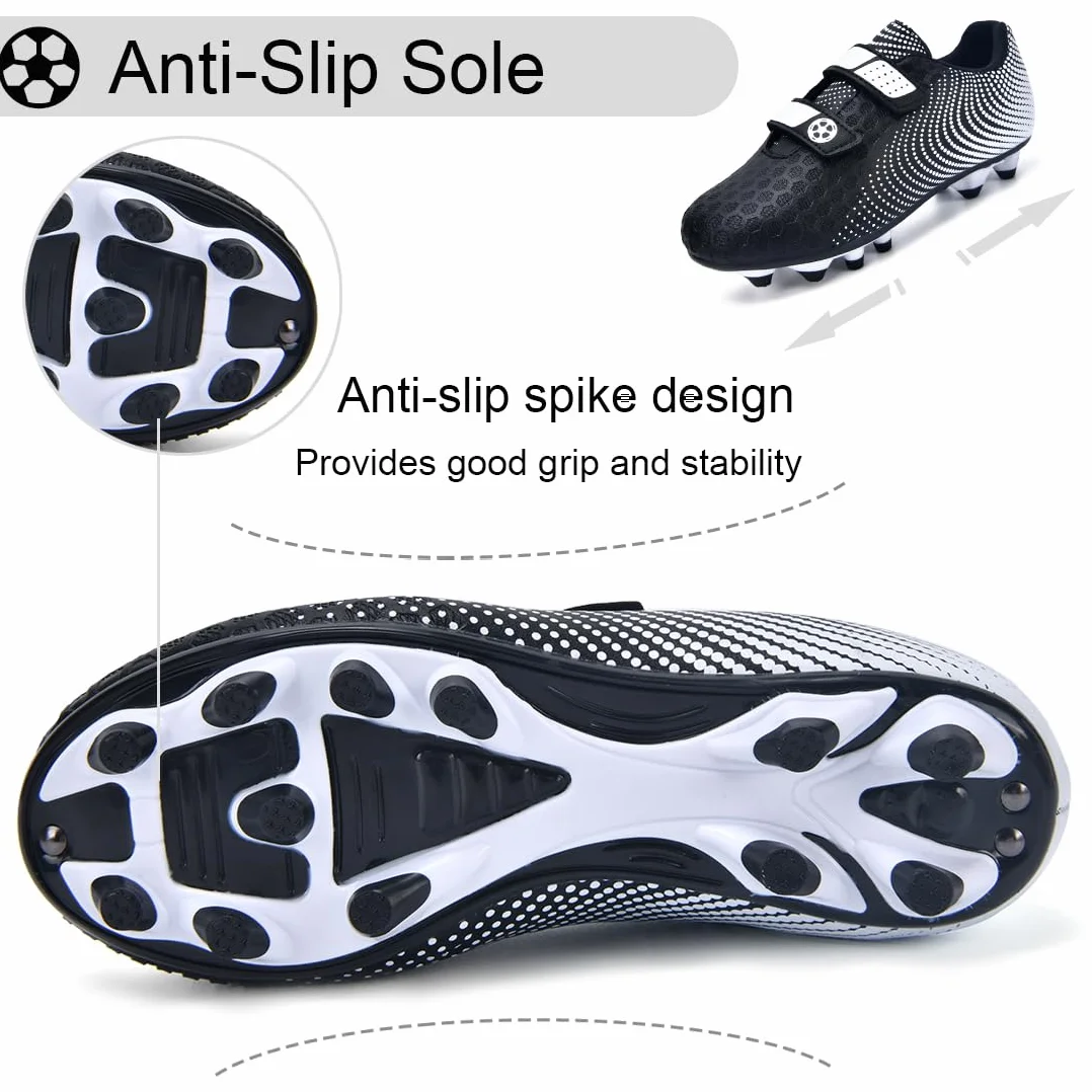Chaussures de Football Garçon Enfant Antidérapant Basses Baskets Extérieur 28-37 EU