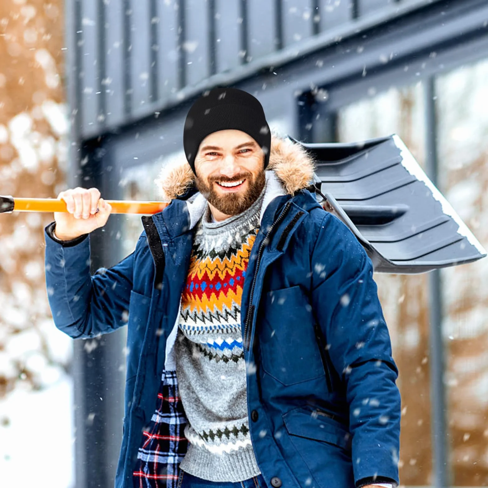 Wanme Bonnet Tricot Hiver Chaud et Confortable