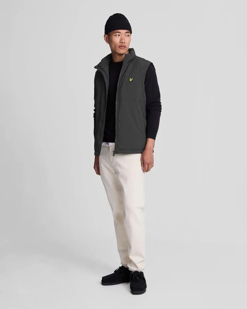 Lyle & Scott Pull de Golf en Coton mérinos col Rond pour Homme