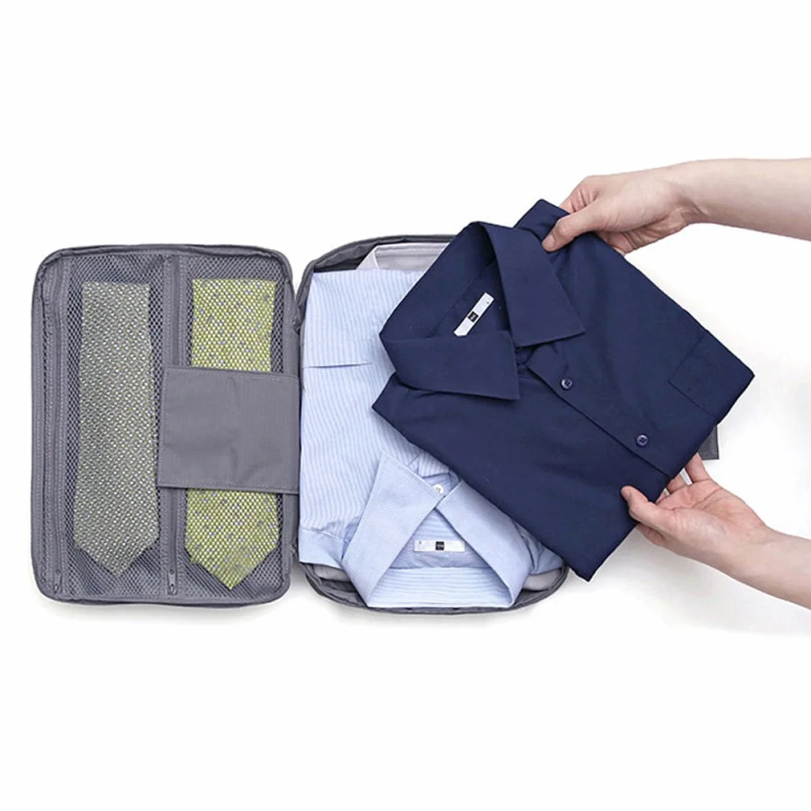 Sac De Rangement Multifonctionnel Anti-Rides Pour Chemises Et Cravates 14.17x10.24x1.97 Pouces Imperméable Portable Avec Poche Unique Voyage Professionnel