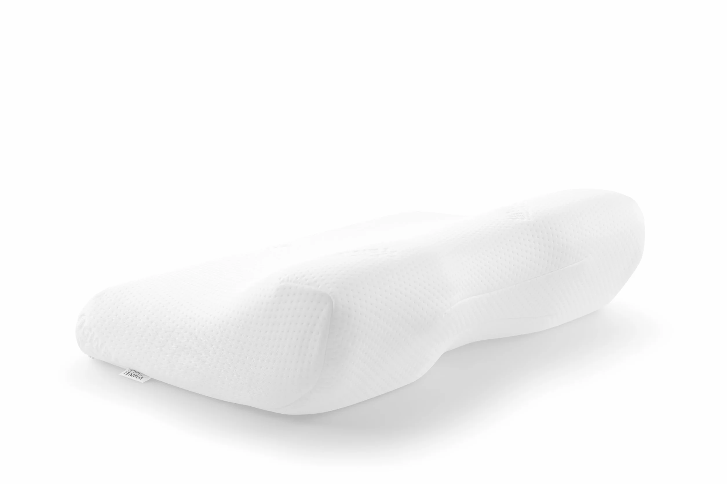 TEMPUR ErgoPlus MDV Oreiller Ergonomique Mousse Mémoire de Forme, Ferme, Taille M 54x32x11/6 cm, Blanc