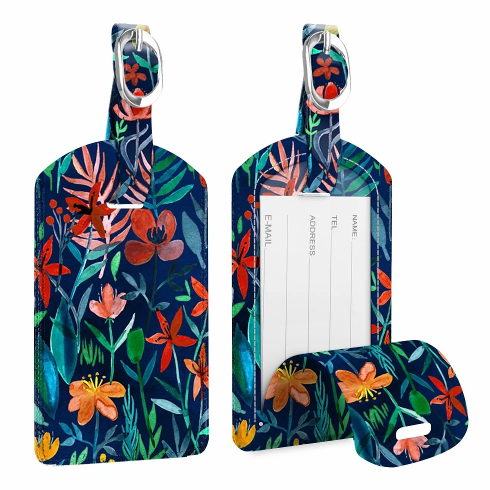 FINTIE Étiquettes à Bagages Lot 2, Porte-étiquettes pour Valise, Accessoires Voyage