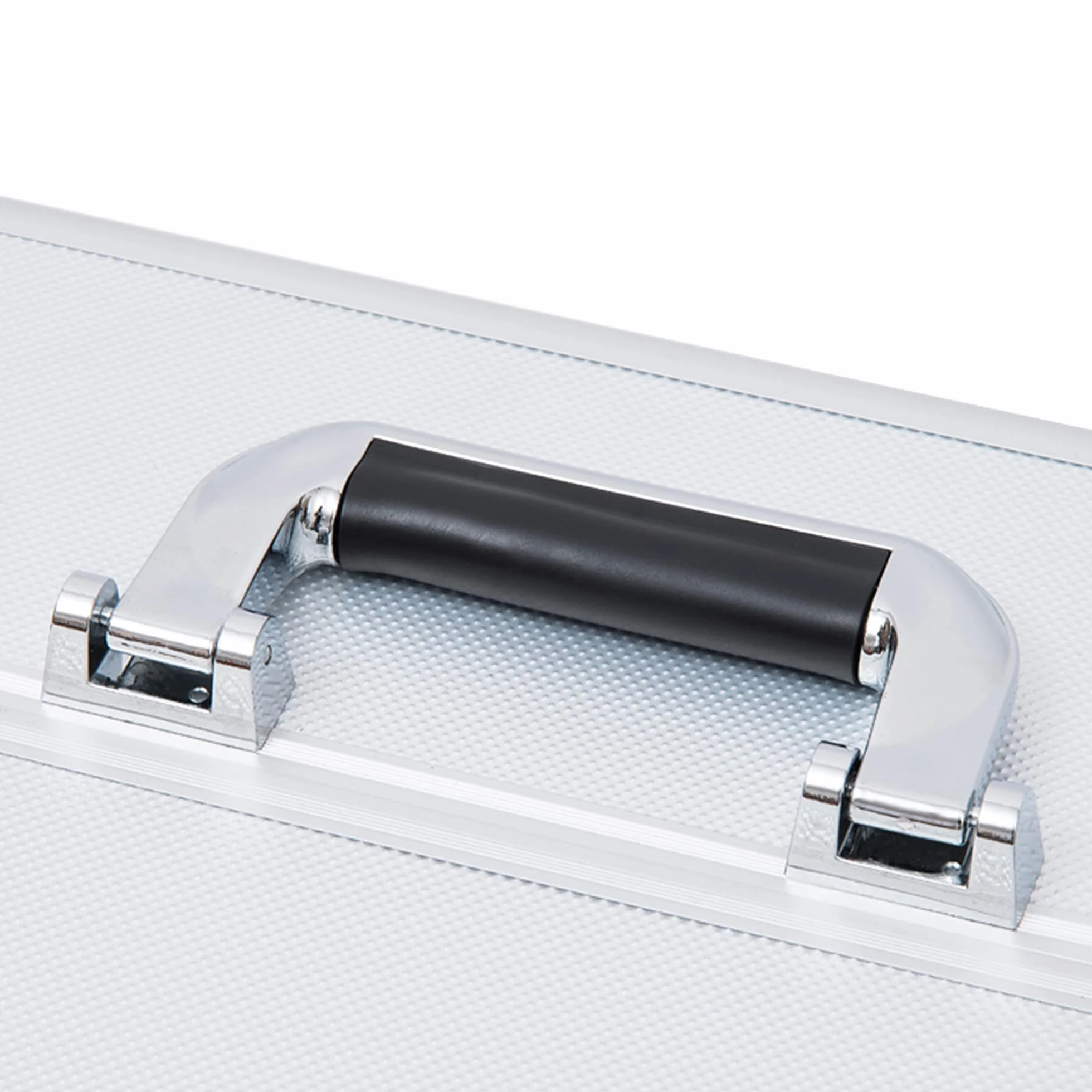 HOMCOM Mallette Maquillage Valise Cosmétique 3 Niveaux avec Clés 36,5 x 24 x 29 cm Argent