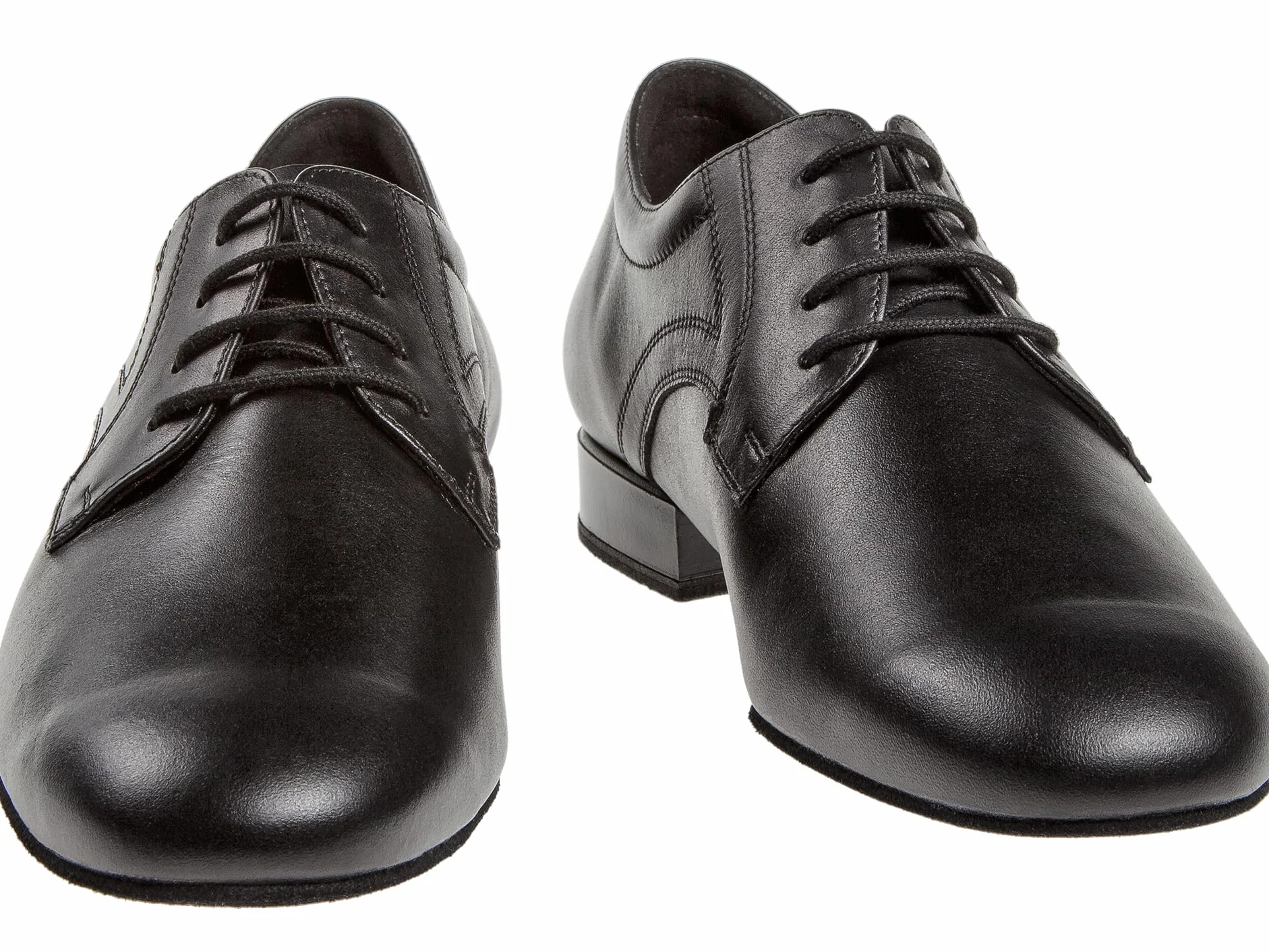 Diamant Chaussures de Danse Cuir Noir 2 cm