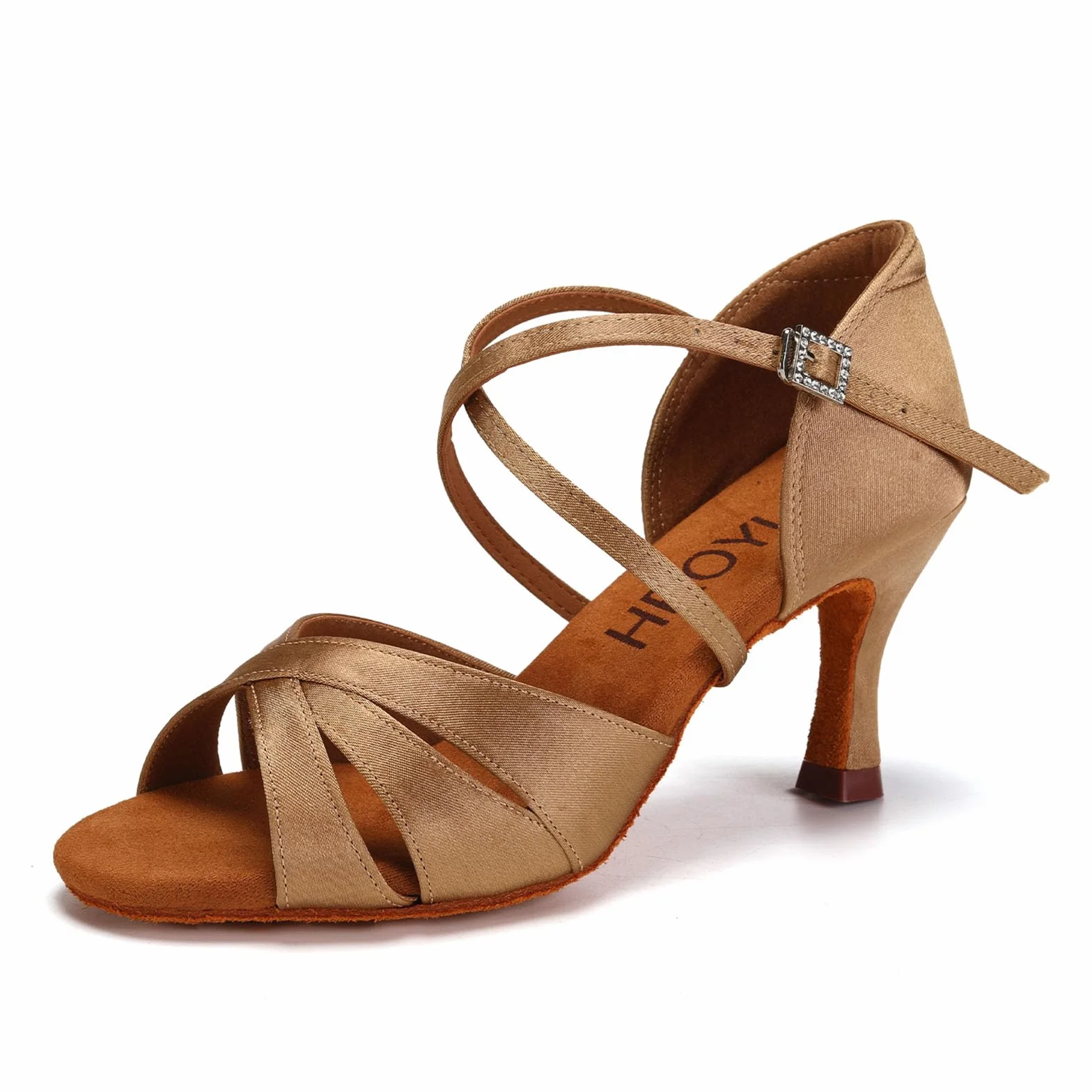 HROYL Chaussures de Danse Latine Femmes Salsa Bachata Talon
