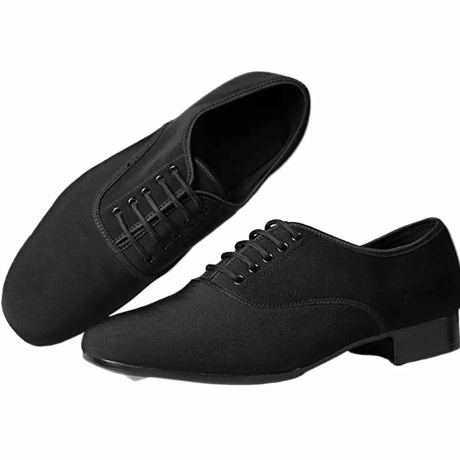 Chaussures de Danse Latine pour Hommes, Baskets Jazz à Talons Bas, Tissu Oxford, Semelle PU Ultra Légère, 44