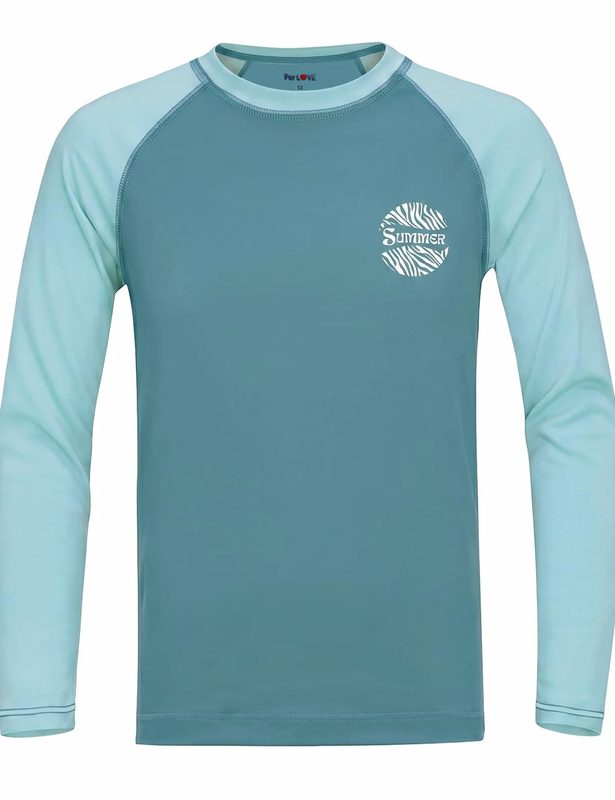 T-shirt de bain anti-UV UPF 50+ à manches longues séchage rapide Rashguard recyclé pour enfants 2-12 ans