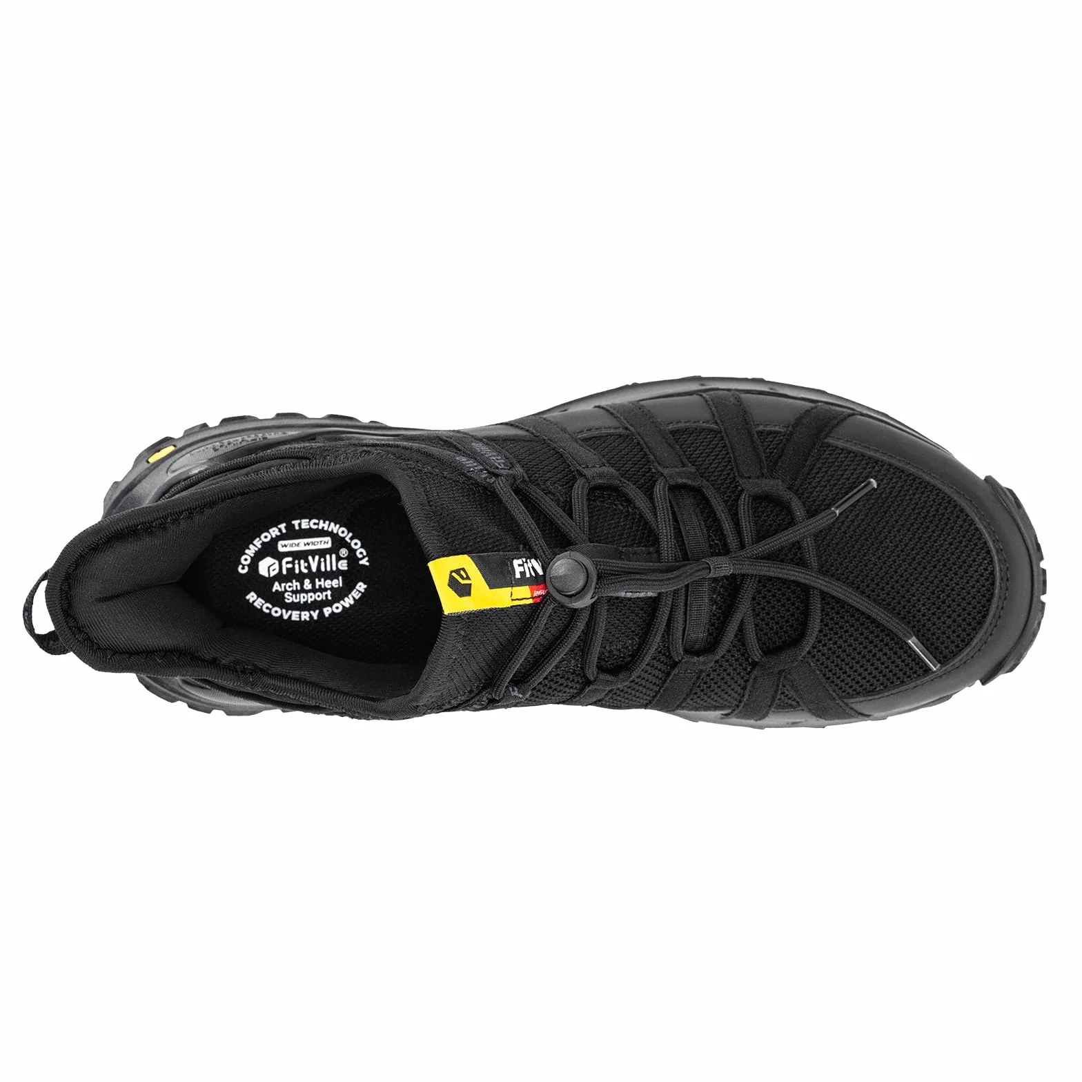 FitVille Chaussures de Randonnée Homme Extra Larges Respirantes Antidérapantes Trekking