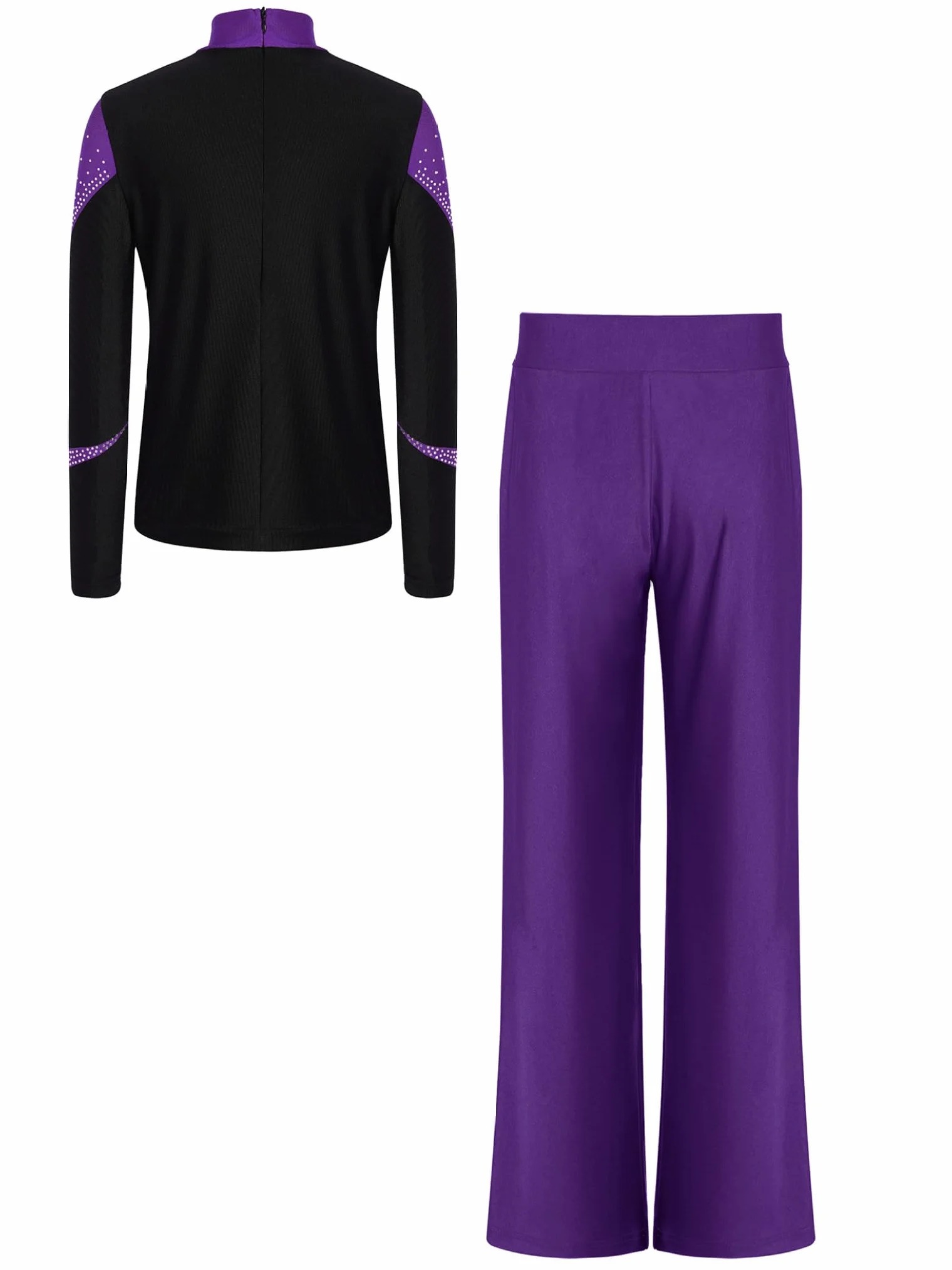 Enfant Garçon 2 Pièces Tenue Patinage Artistique Danse Ensemble Costume