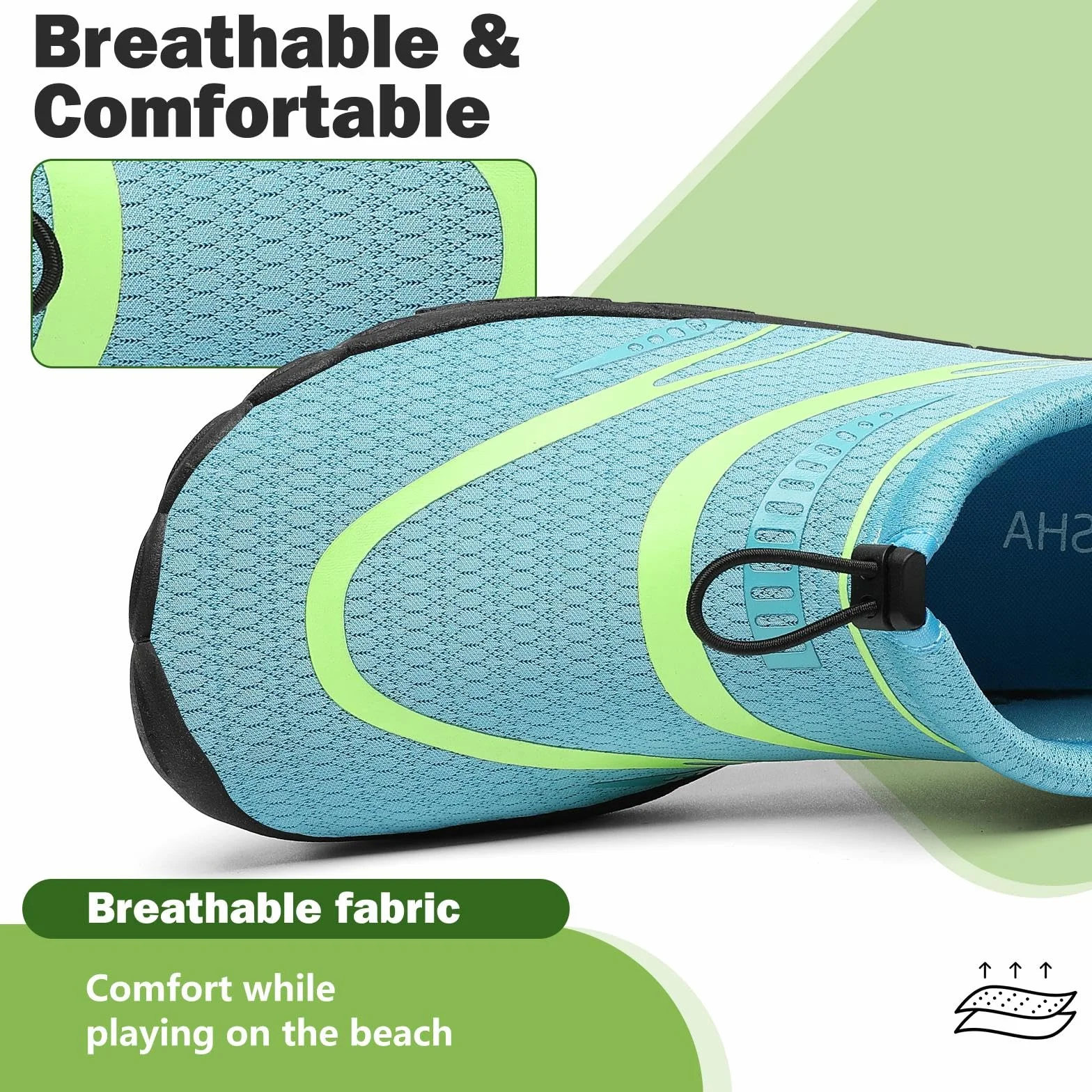 Mishansha Chaussure Aquatique Homme Femme Léger Antidérapant Respirant