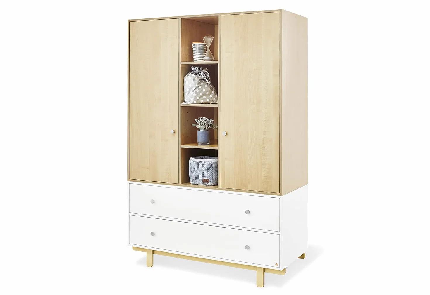 Pinolino 143403G Armoire Boks Blanc Naturel