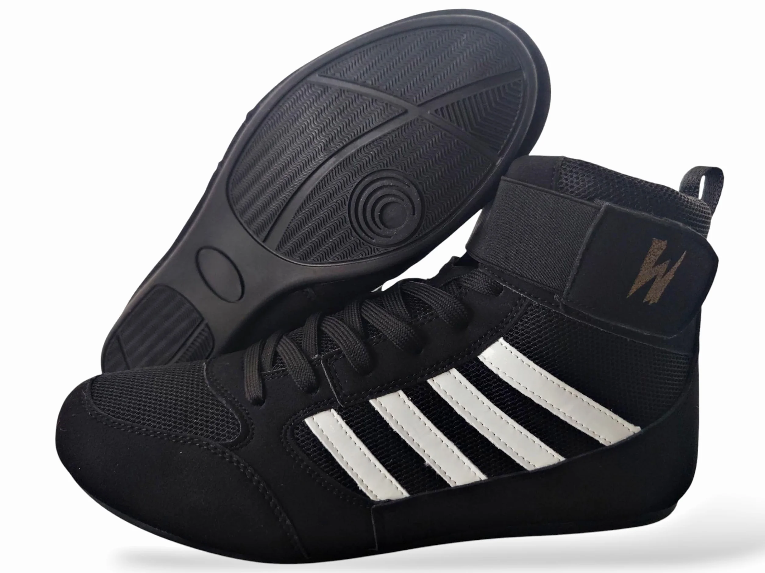 Boxing Shoes Fitness Wrestling MMA Chaussures de boxe en Cuir végétalien