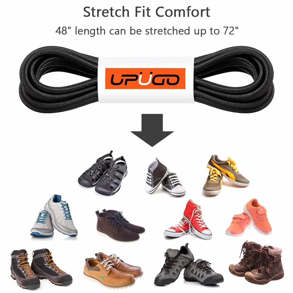 UpUGo lacets élastiques sans laçage taille unique adultes