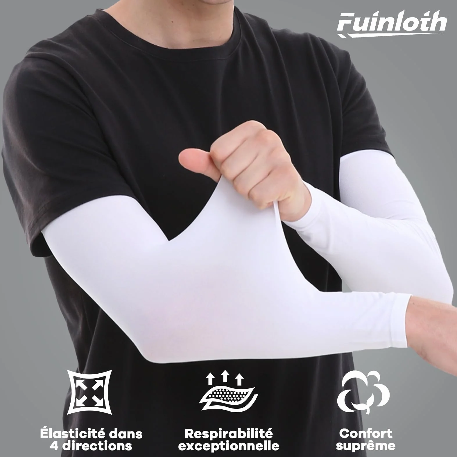 Manchettes de Bras Anti UV Protection Gaming Sport pour Homme et Femme