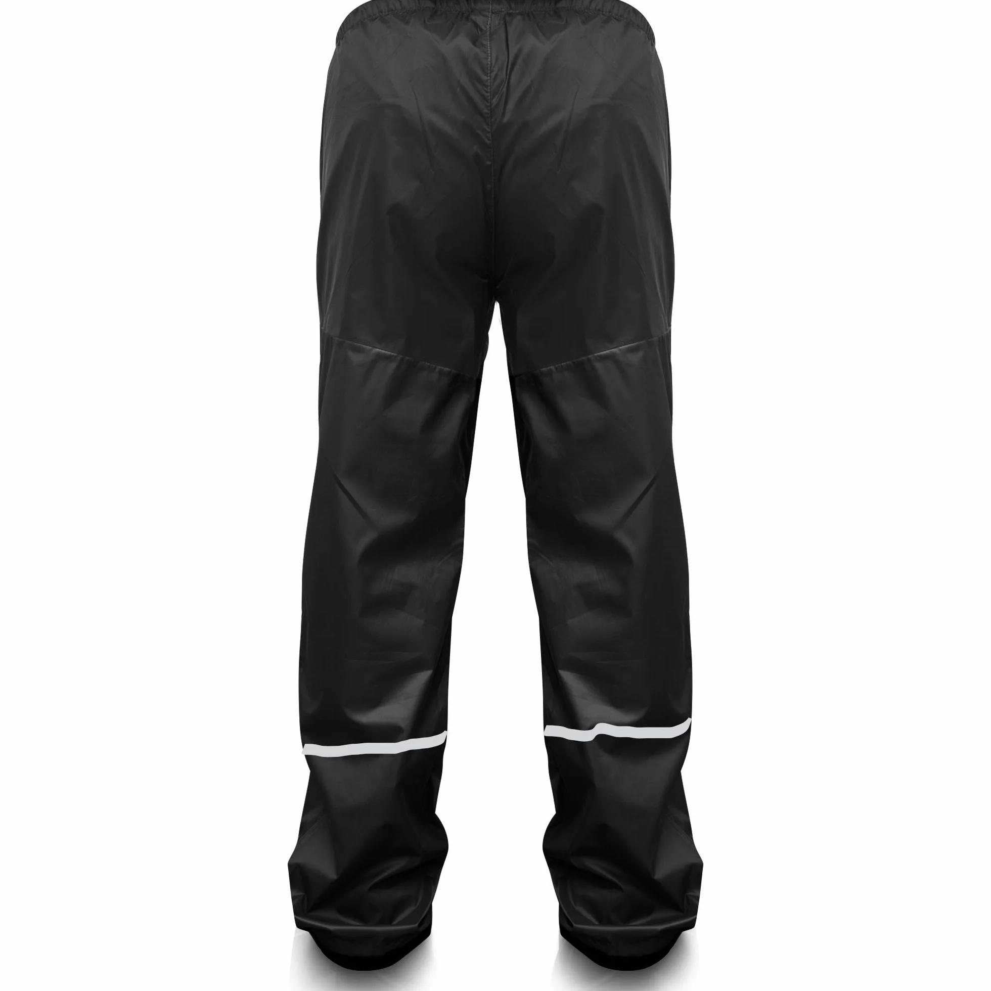 Rainrider Pantalon de pluie imperméable homme femme avec couvre-chaussures amovibles noir bleu