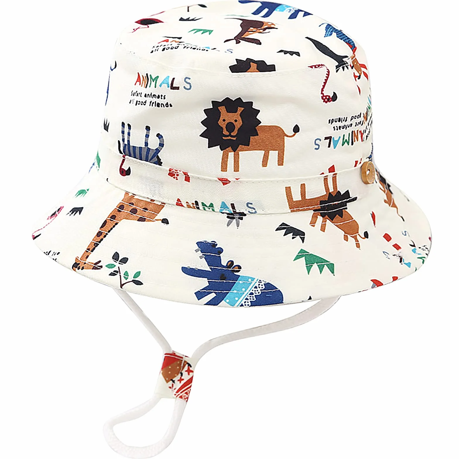 Chapeau de Soleil Bébé Enfant Fille Garçon Chapeau de Seau Plage Visière