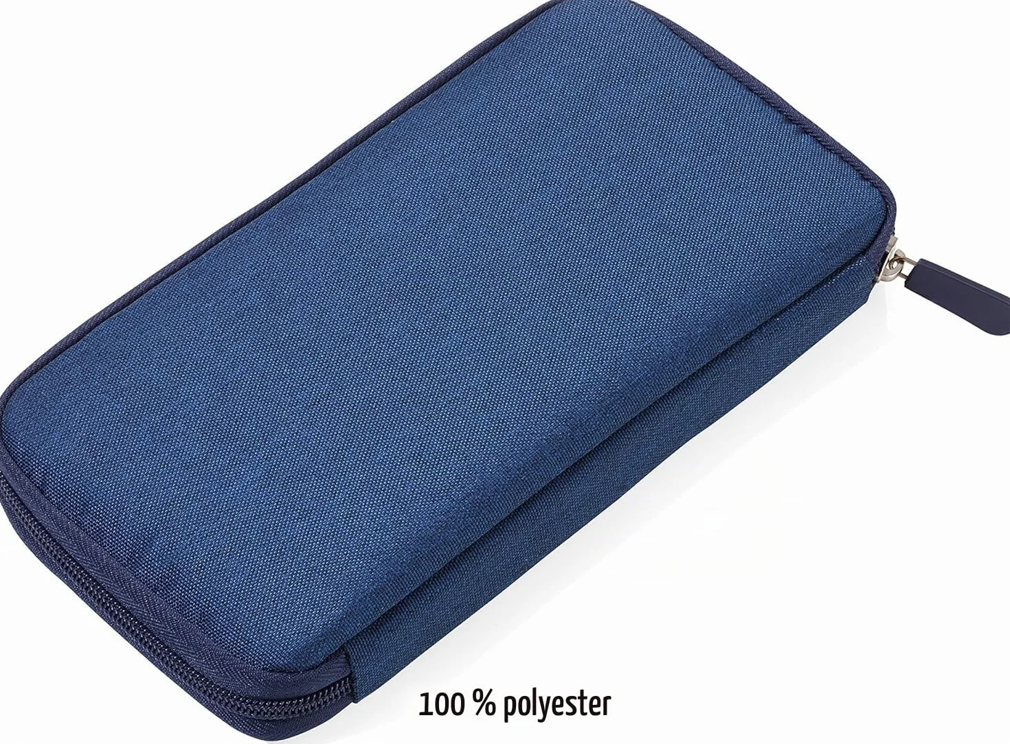 Troika Safe Flight TRV20/DB Étui pour Documents de Voyage avec Protection RFID 12 Compartiments Polyester Bleu
