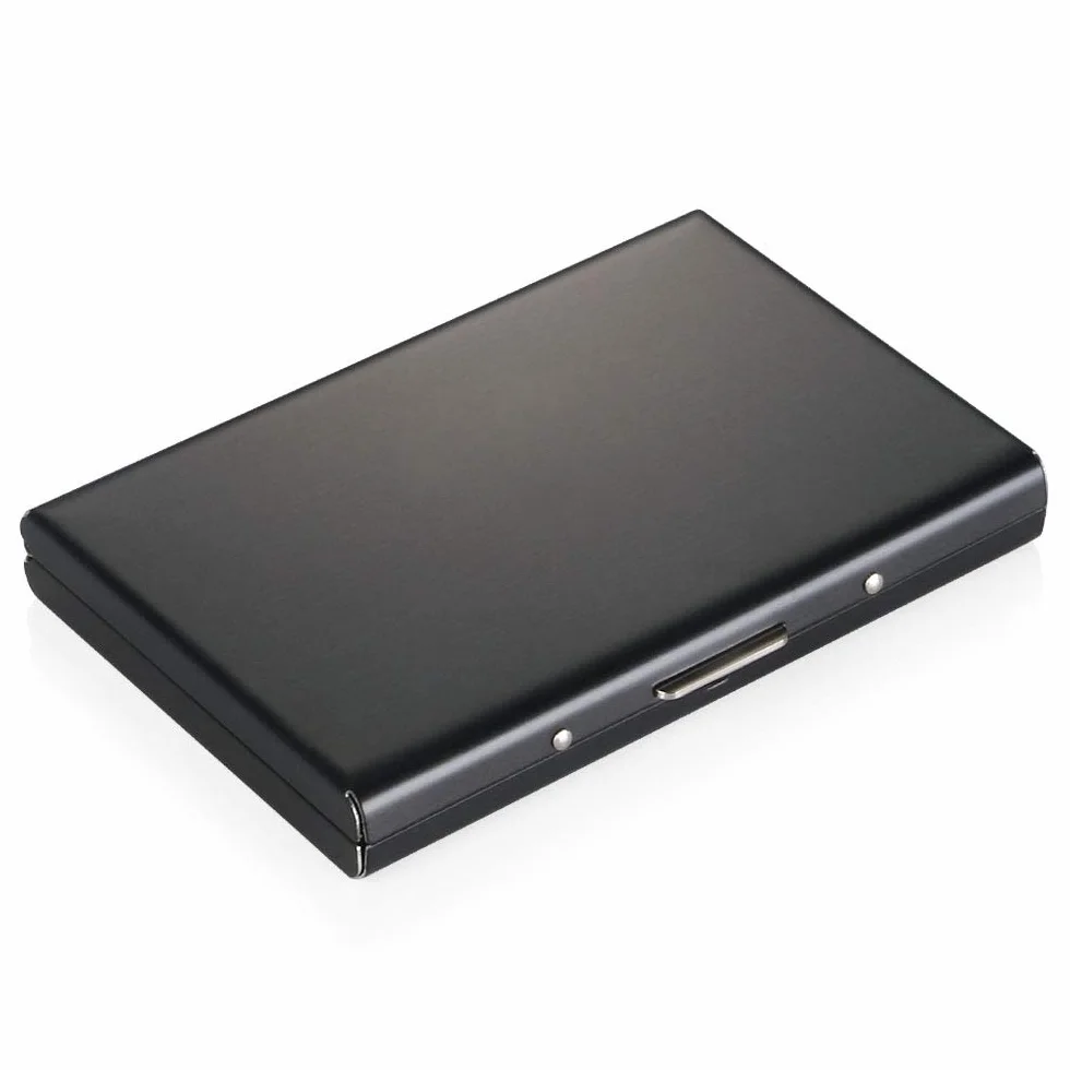 Vicloon Porte-Carte de Crédit Métallique RFID 6 Slots Noir