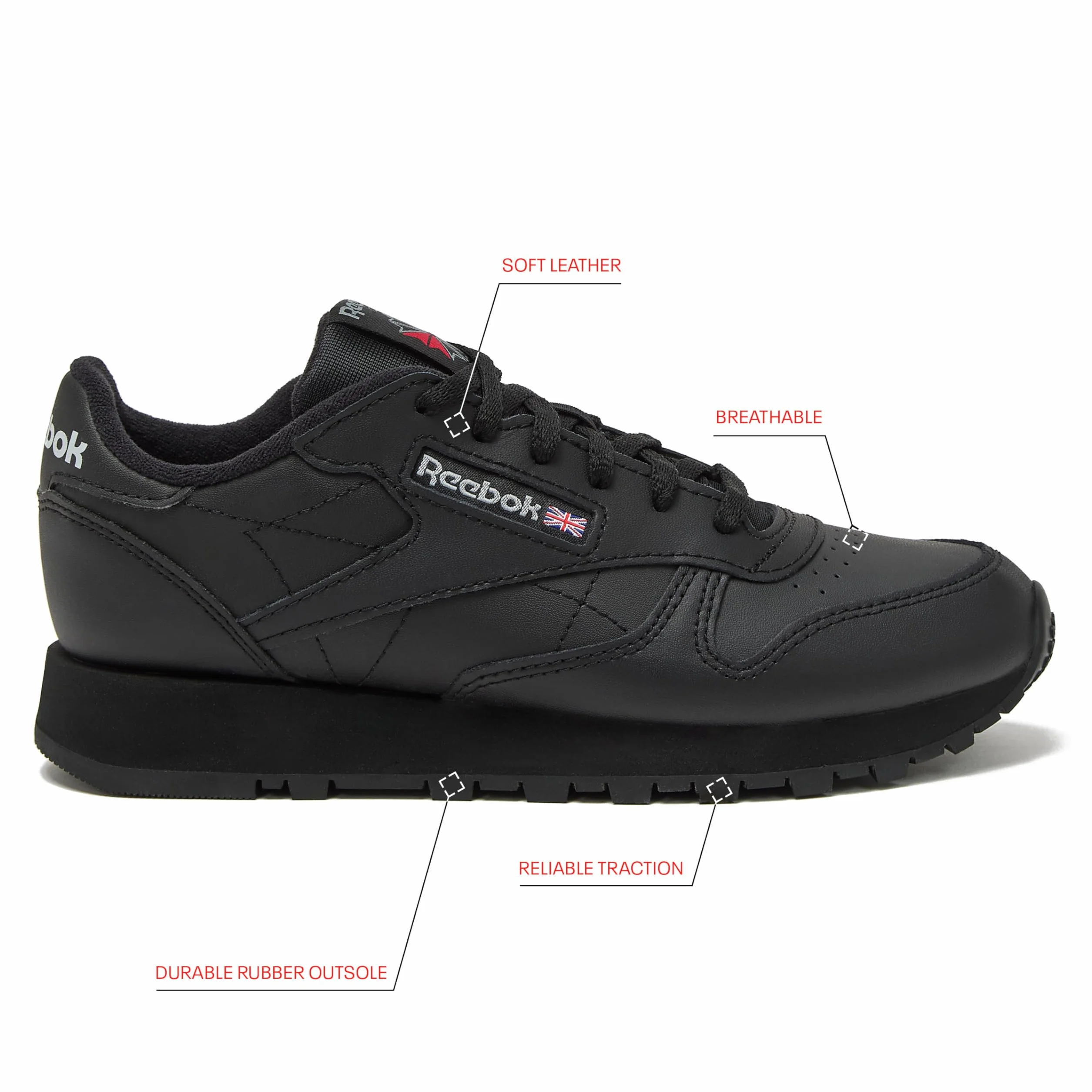 Reebok Classic Leather Sneaker Garçon