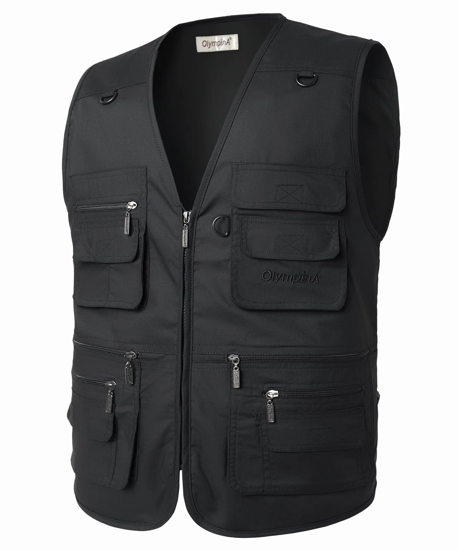 Gilet de Pêche Homme Léger Respirant Sans Manche avec Multi-Poche pour Pêche Camping Photographie Voyage