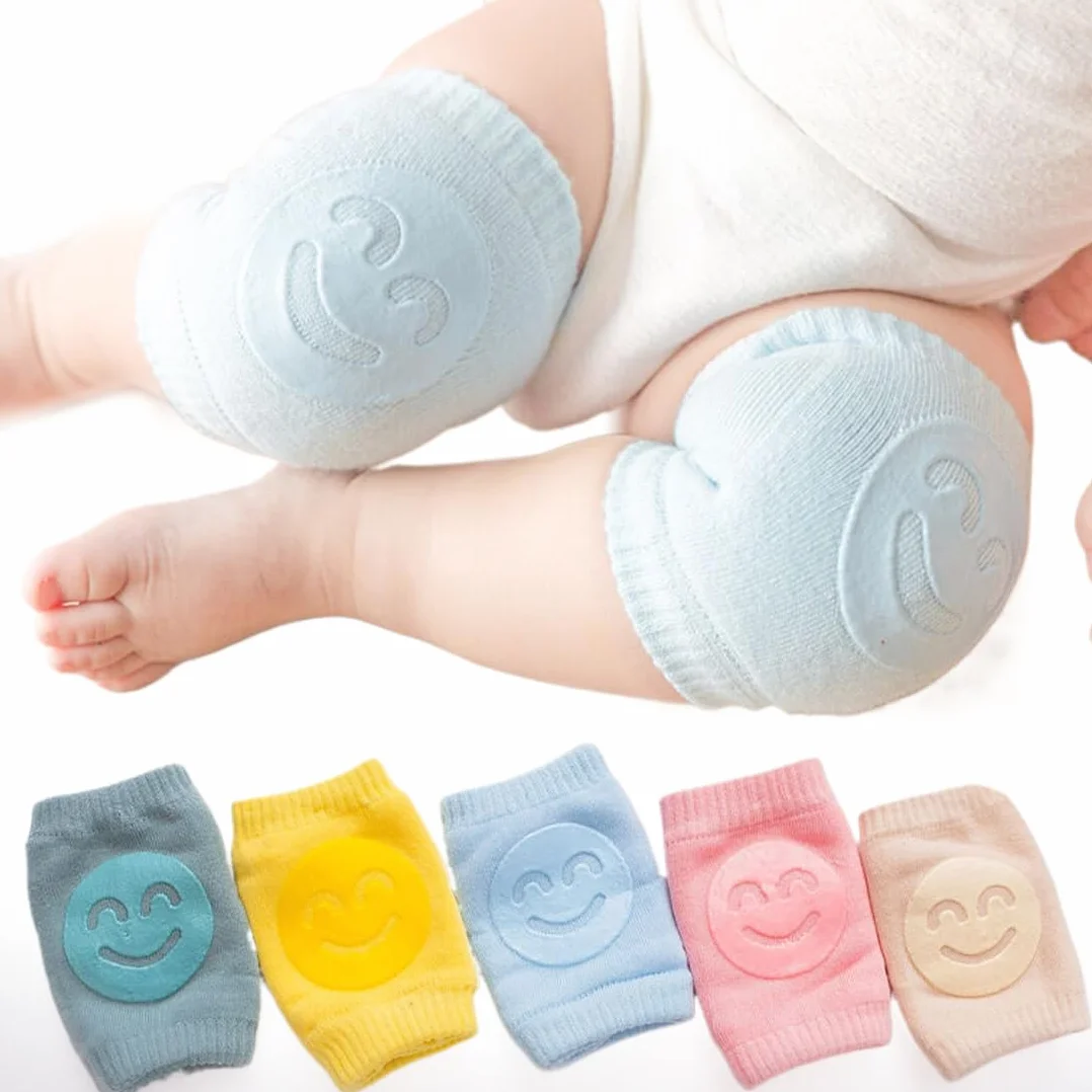 Genouillères Bébé Antidérapantes 5 Paires Protection Genoux Rampants Multicolore