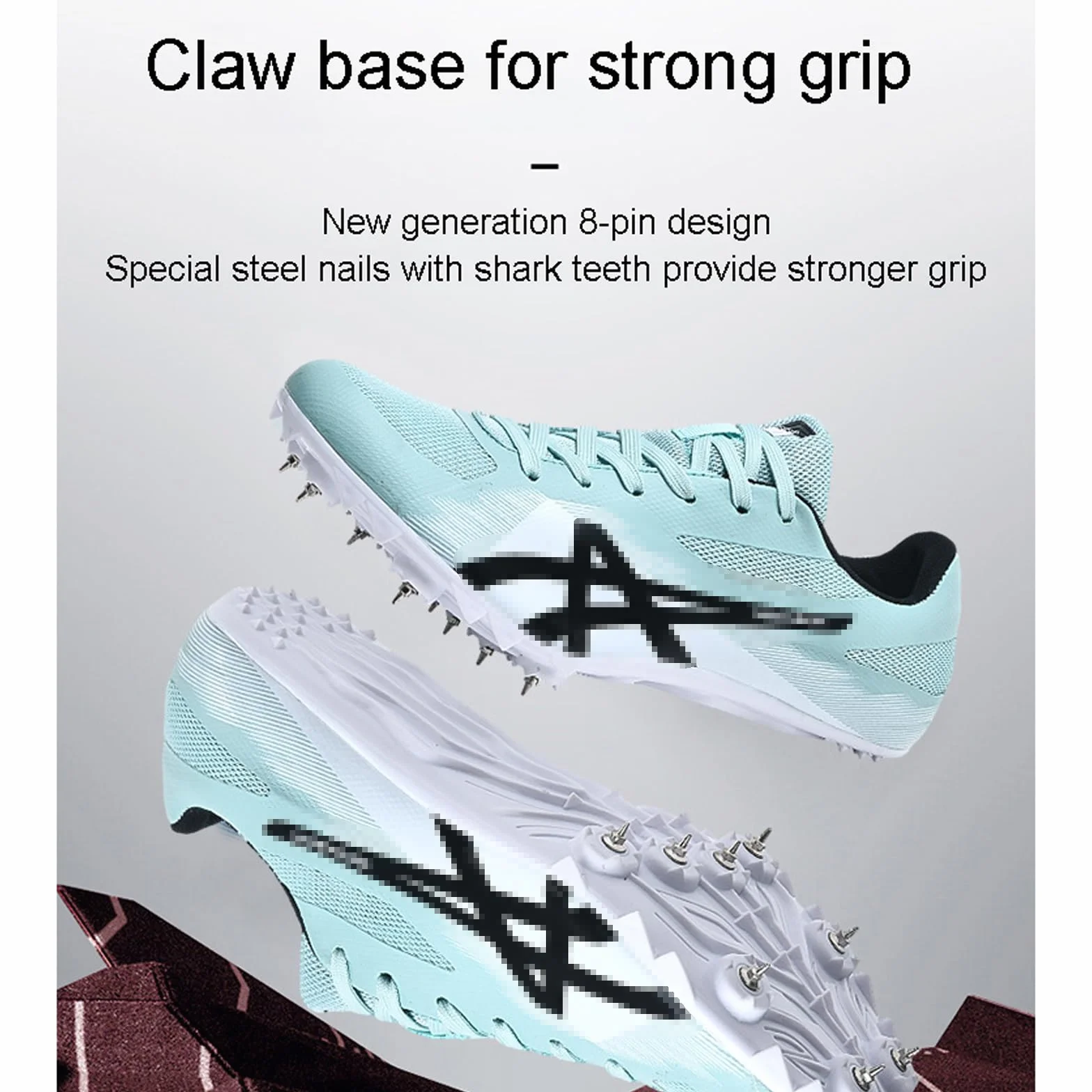 Chaussures Athlétiques à Pointes Hommes Femmes Unisexes Antidérapantes Sprint Course