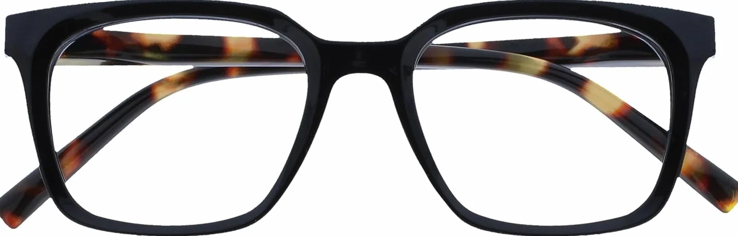 OPULIZE KOI Lunettes de Lecture +2.50 Monture Rectangulaire Noire
