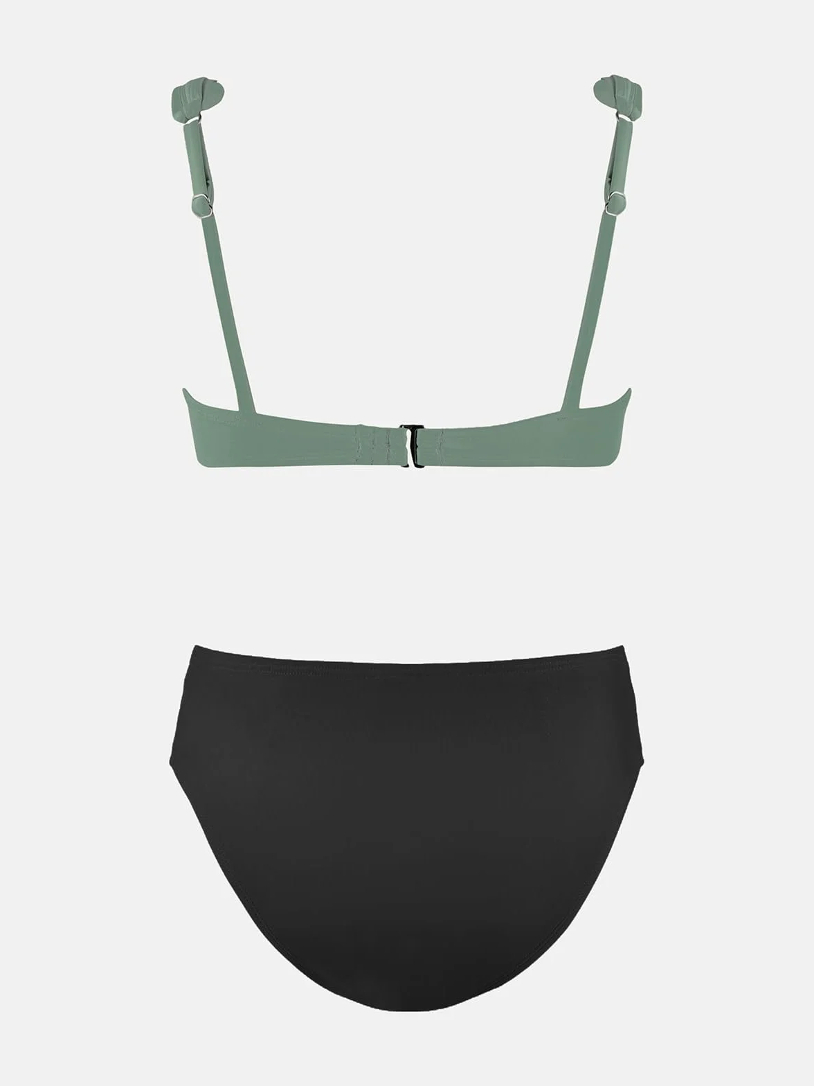 CUPSHE Maillot de bain de maternité une pièce Col en U Bord ondulé Taille basse