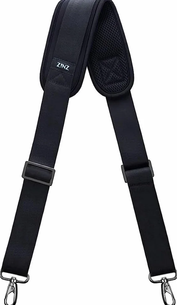 ZINZ Sacoche Bandoulière Ajustable Rembourré 79" avec Anneau en D