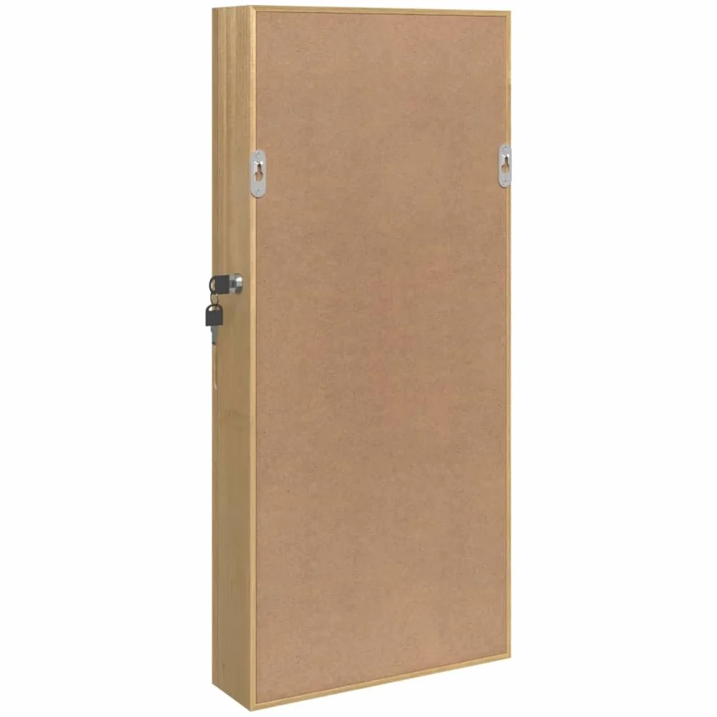 Armoire à bijoux avec miroir murale 30 x 8,5 x 67 cm