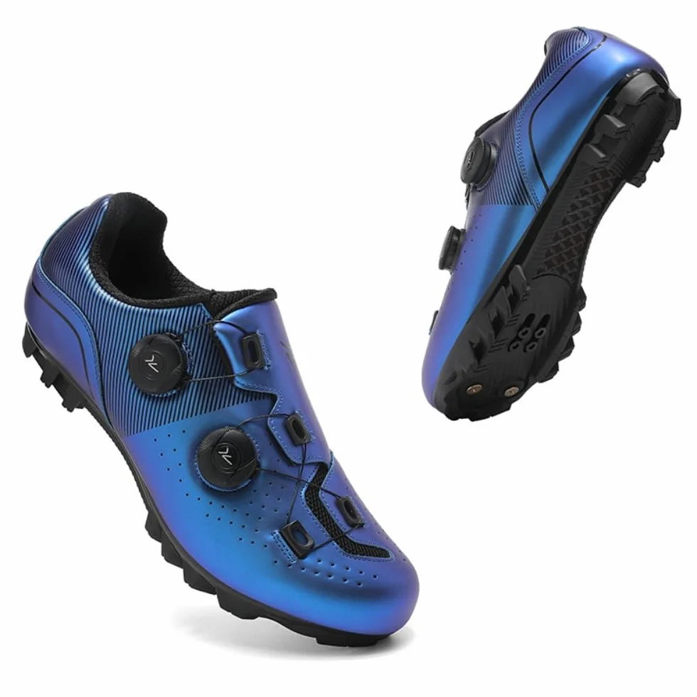 Chaussure de Cyclisme VTT Homme Femme avec Cale, Compatibles SPD, Respirante - Modèle A5